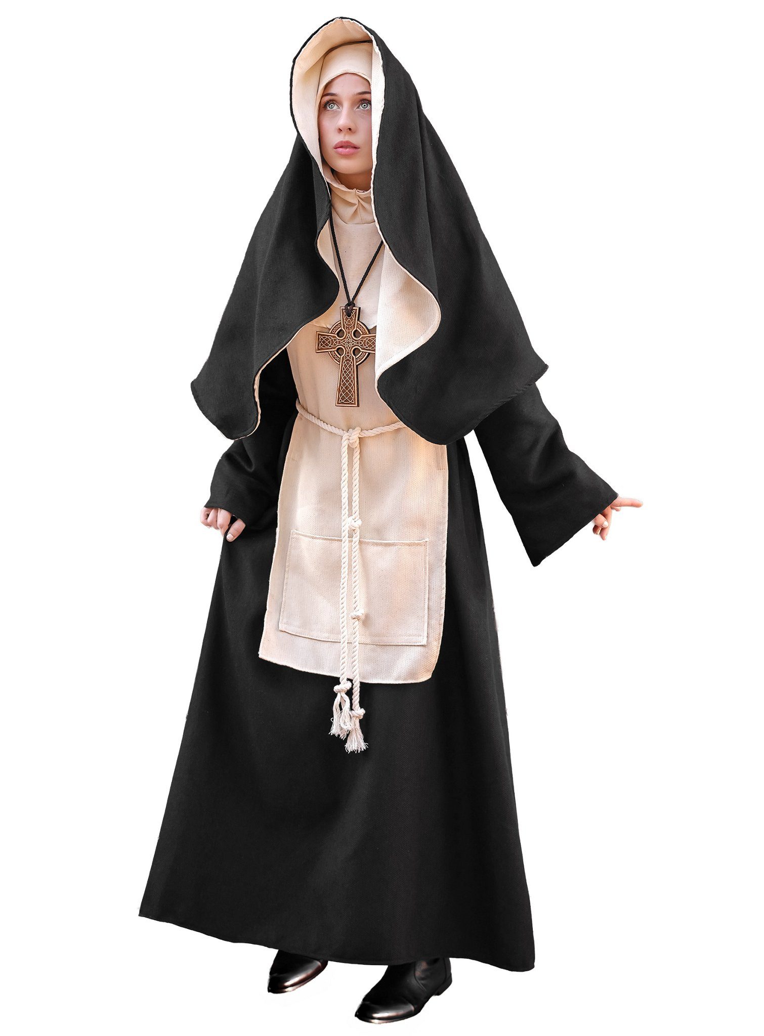Metamorph Kostüm Hospitaliter Nonnenkostüm - Katharina, Ein absolut realistisches Nonnenkostüm, vielseitig einsetzbar für Ka