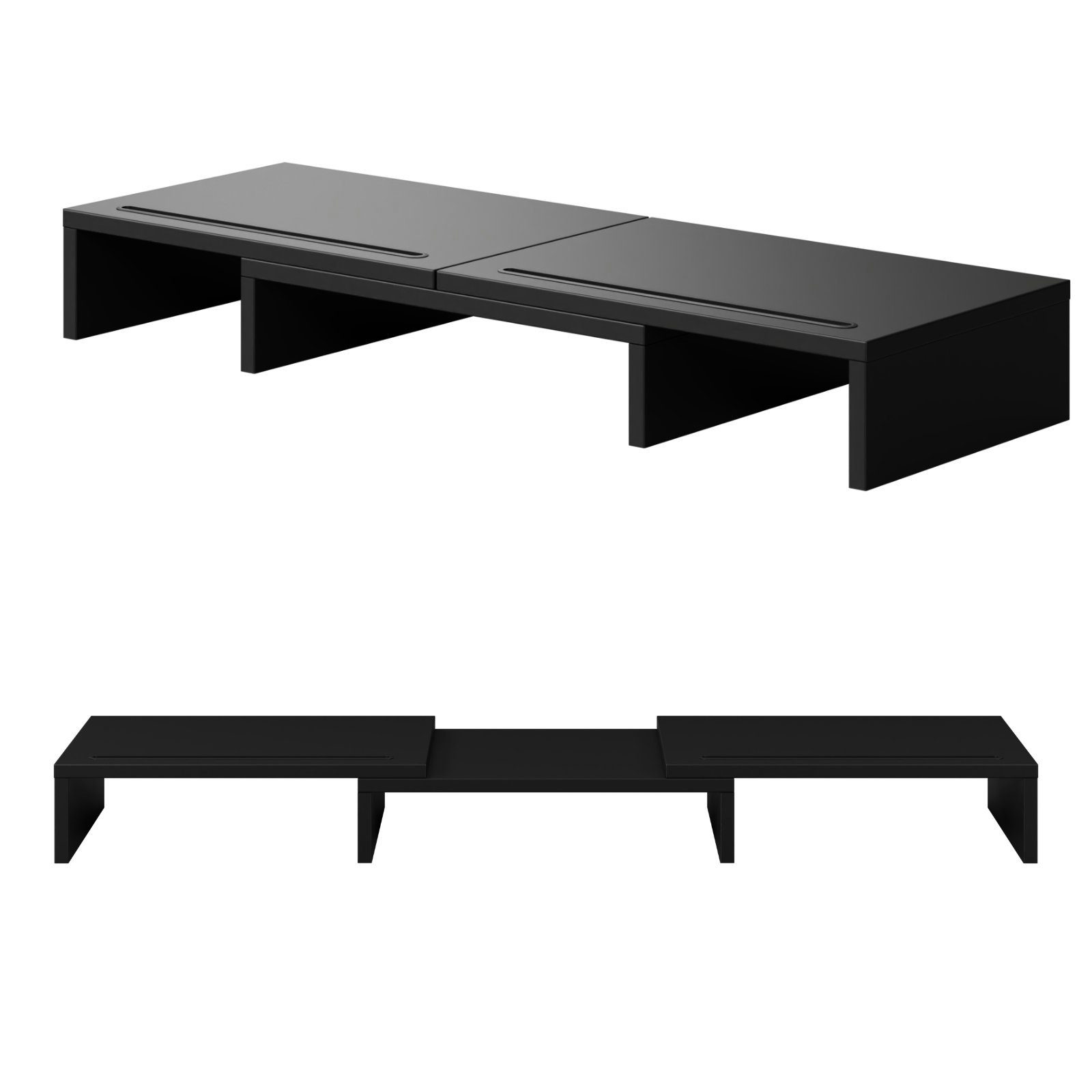 Unterbau Schreibtischaufsatz drehbar HAGO Auflage schwarz 3-tlg. Monitorständer Set Tischhalterung