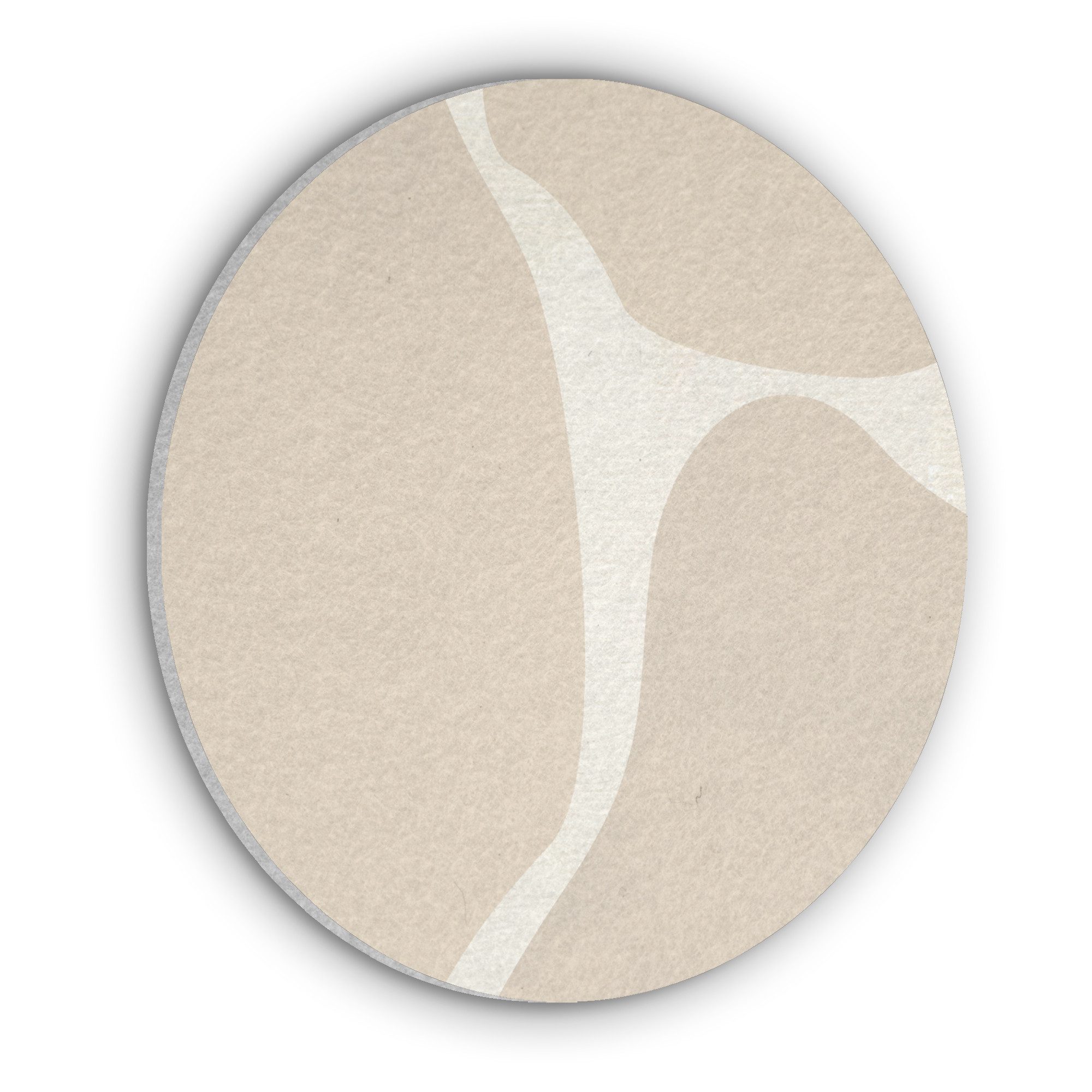 MuchoWow Gemälde Abstrakt - Beige - Moderne Kunst, Fotodruck (1 St), Boho Style Deko Wand, Bohemian Wanddeko Bilder, 30x30 cm