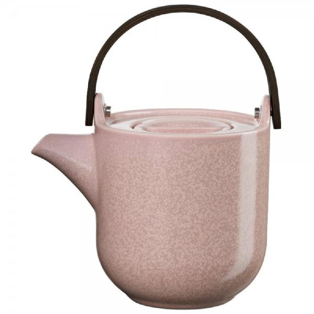 ASA SELECTION Kanne Asa Teekanne mit Holzgriff Coppa Hanami Rose (1000ml)
