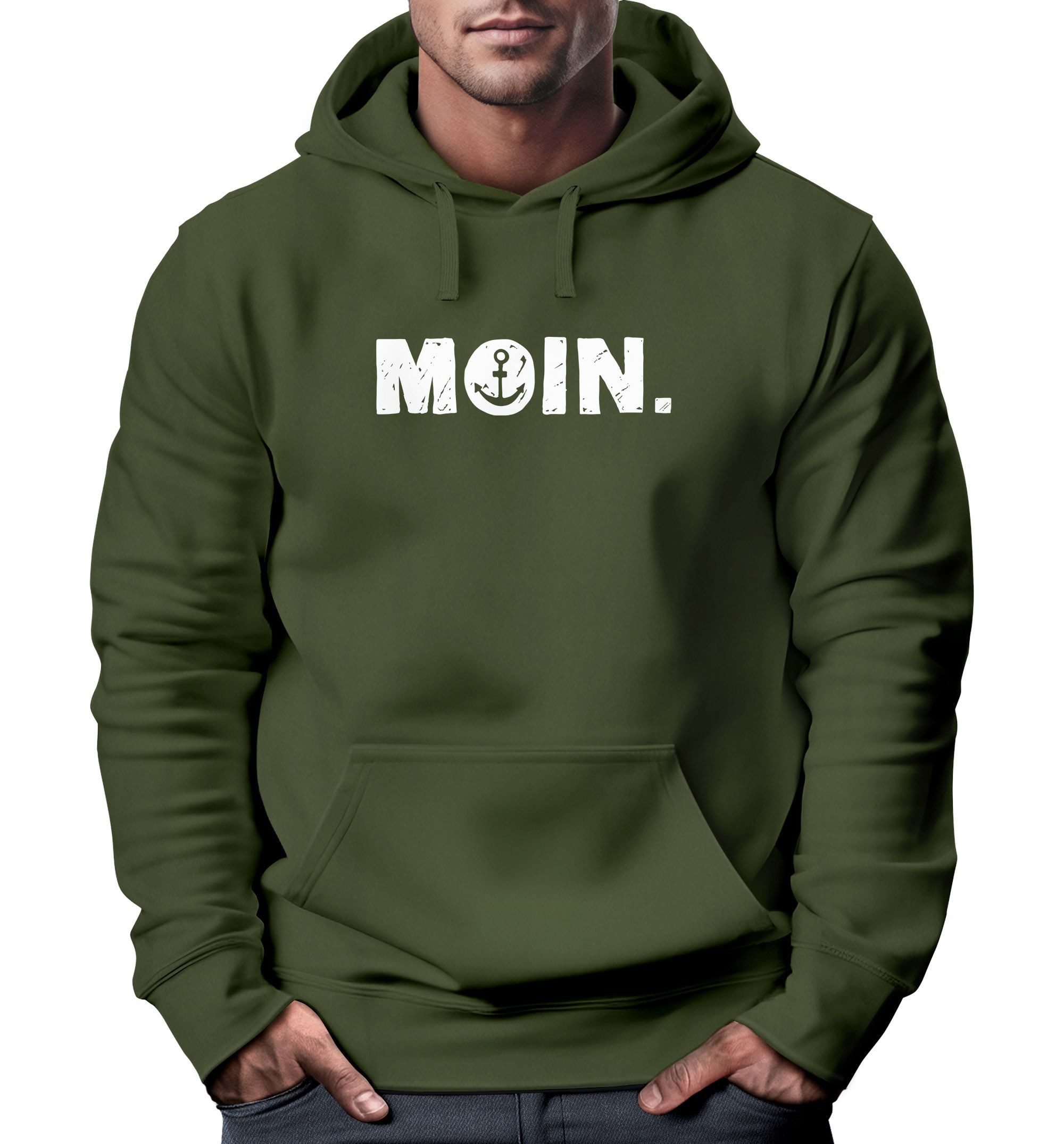 Neverless Hoodie Hoodie Herren Moin Dialekt günstig online kaufen