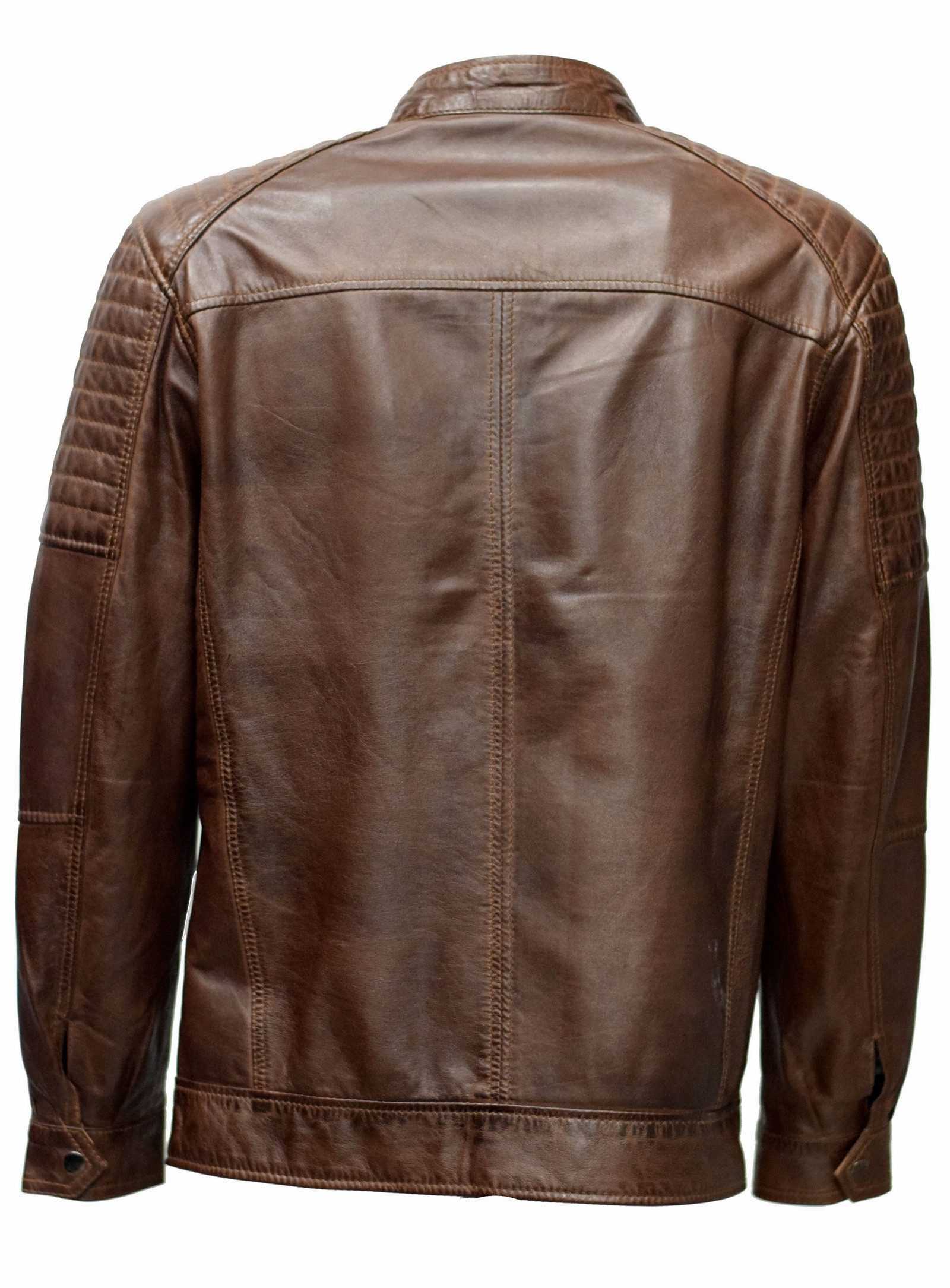 Zimmert Leather Lederjacke Ray washed, Lammnappa Leder