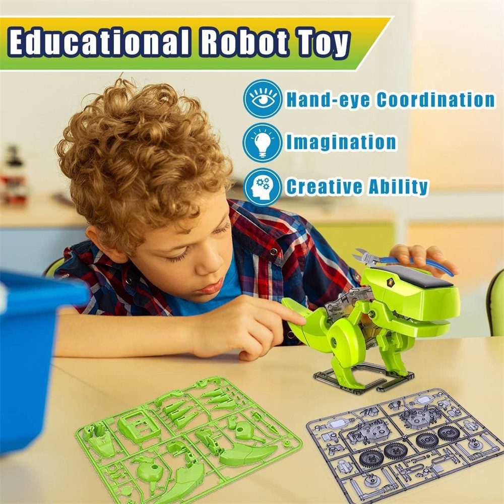 ZEUOPQ Lernspielzeug Solarroboter-Bausatz 3-in-1 MINT-Spielzeug Solarbetrie günstig online kaufen