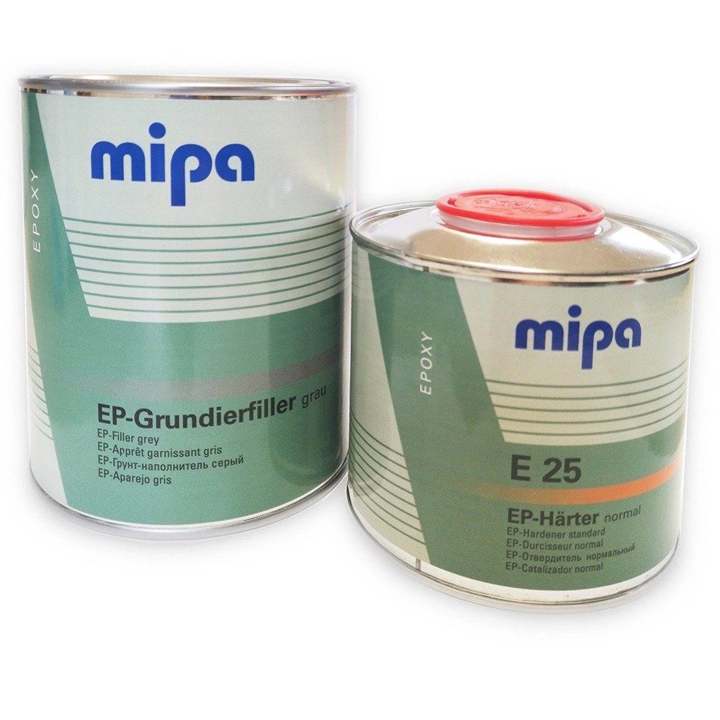 MIPA Rostschutzgrundierung Mipa 2K EP-Grundierfiller + E25 Härter Epoxid Grundierung, 1-tlg.