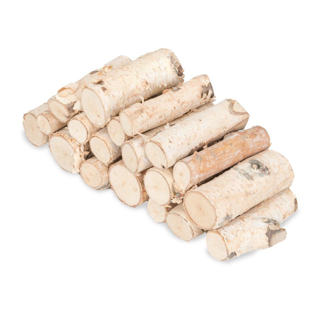 NaDeco Bastelnaturmaterial Birkenzweig-Stücke, Natur, 7 cm, 250 g Deko-Holz Rinde