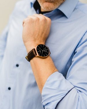 XLYNE QIN XW PRO Smartwatch (3,9 cm/1,22 Zoll, iOS und Android) Herren Smartwatch mit hochwertigem Armband und magnetischem Ladekabel, 3 teilig: Uhr, Armband, Ladekabel, Puls- & Blutdruck, Anruf- & Nachrichtenanzeige, 100 Std Akku