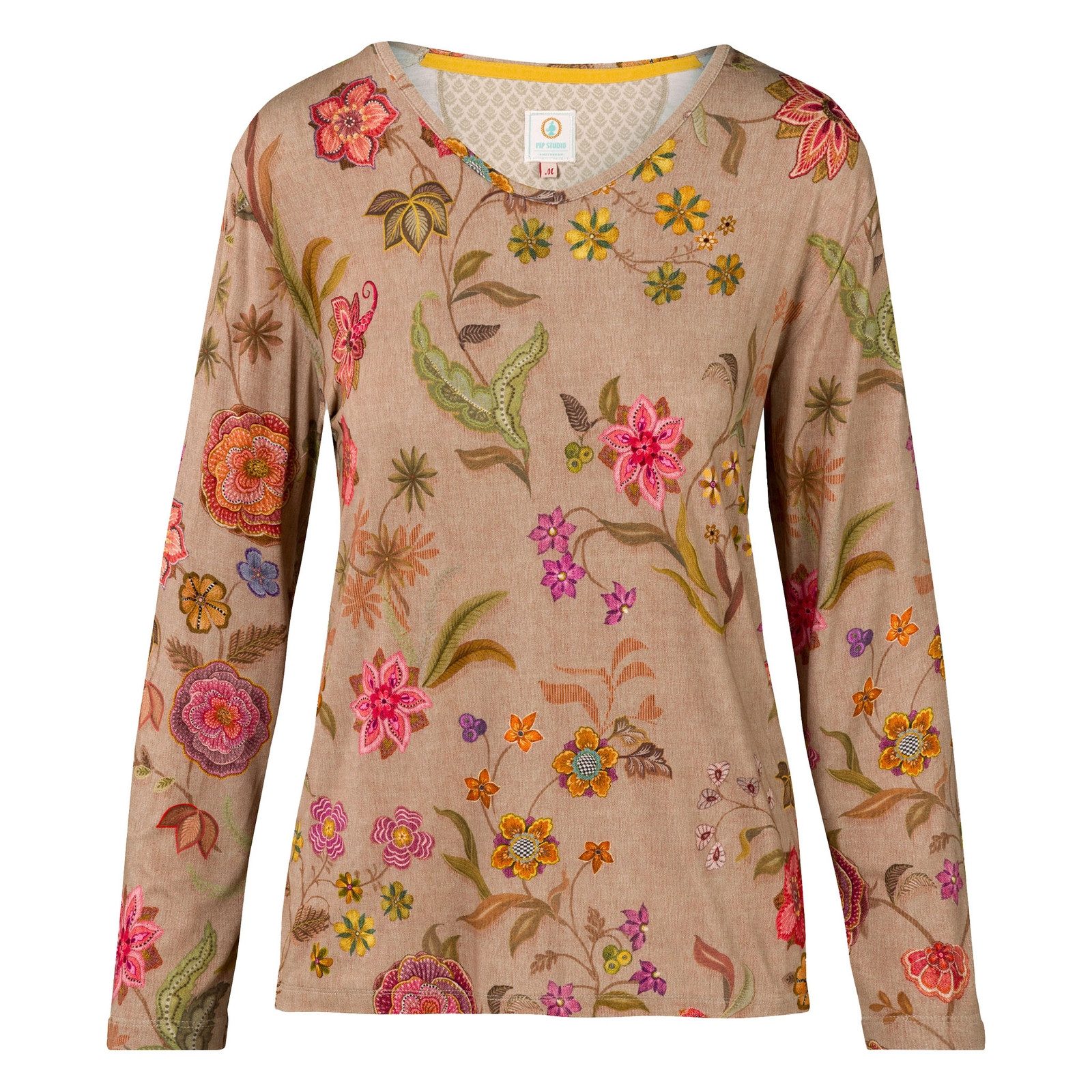 PiP Studio Langarmshirt Trice Long Sleeve Top Flower mit floralem Muster