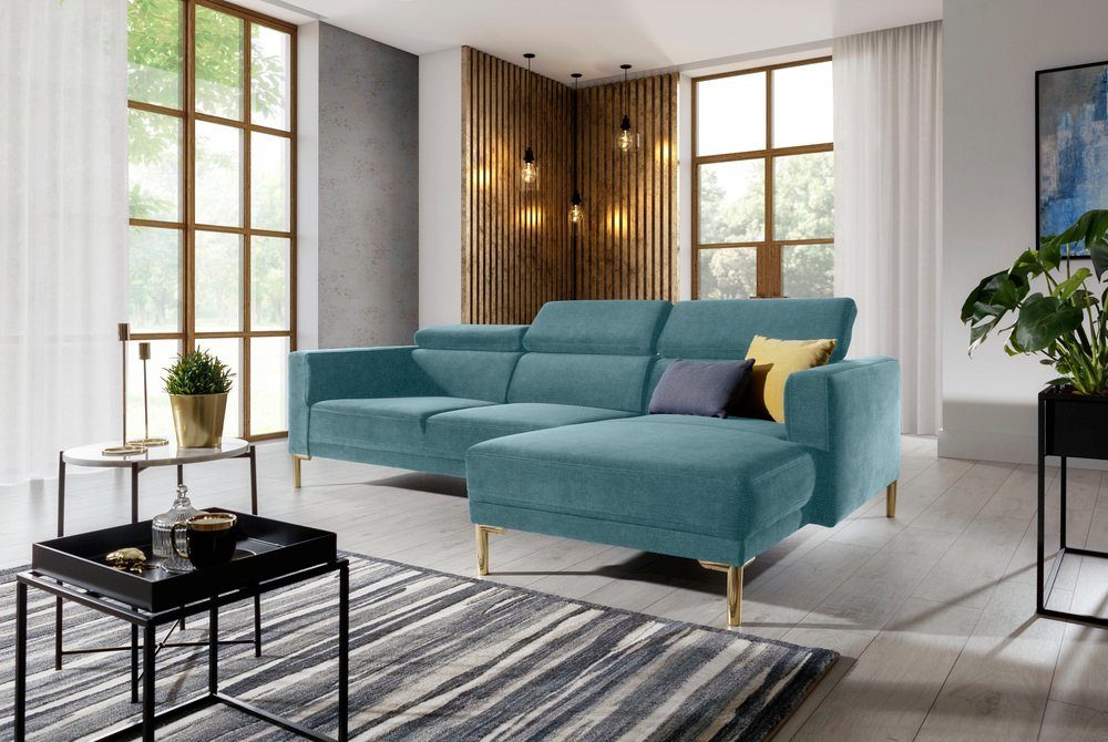 bestellbar, Ecksofa Design, stellbar, im Stylefy links Kopfteilverstellung Anaheim, rechts Modern frei oder L-Form, Raum Relaxfunktion, Eckcouch, mane inklusive