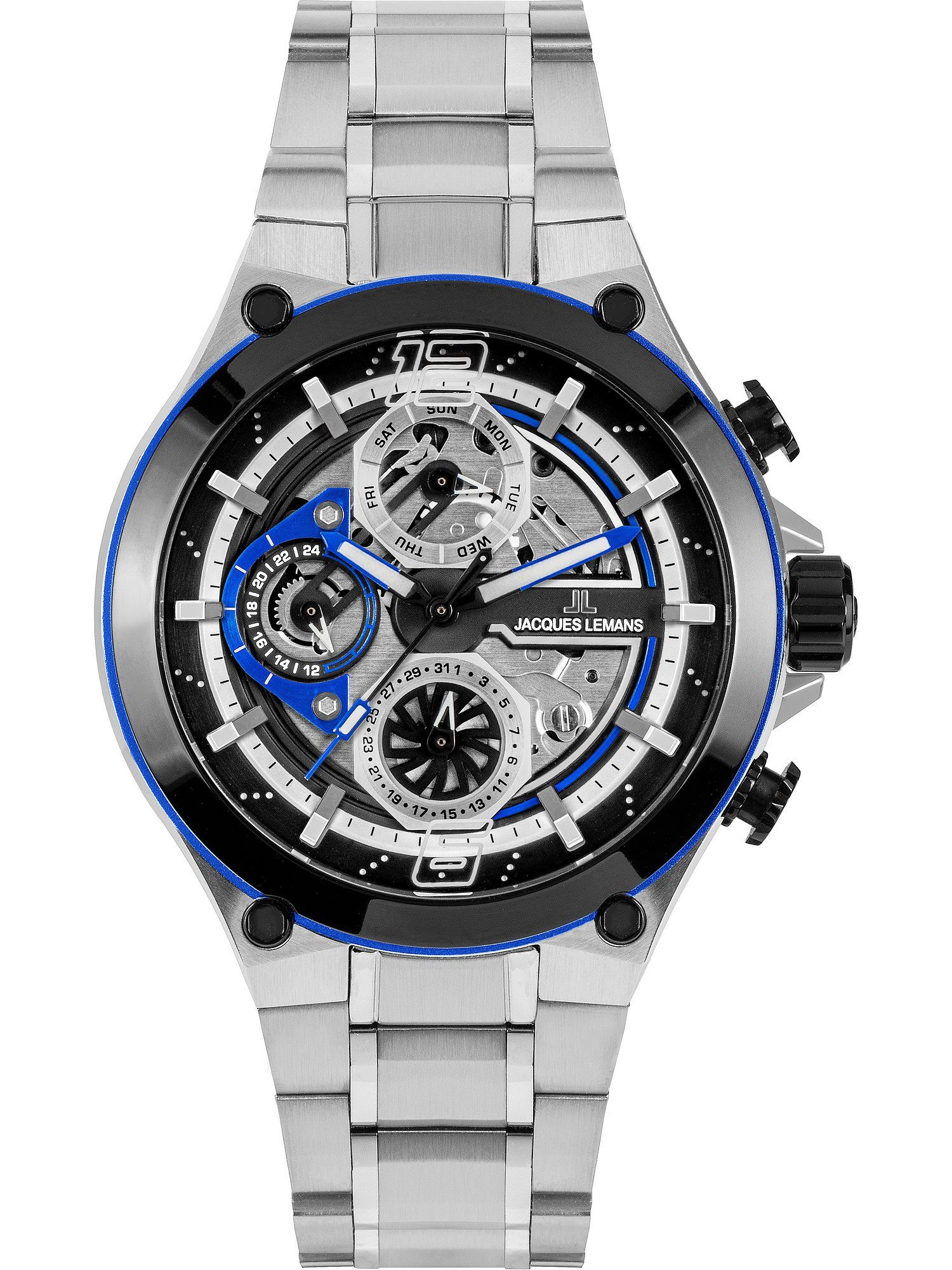 Chronograph Jacques Lemans Herren-Uhren Analog Quarz