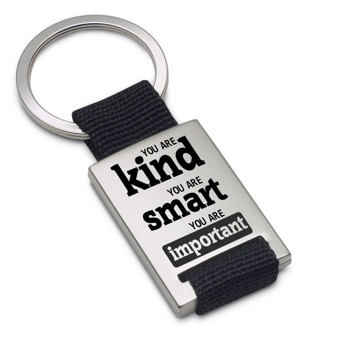 Lieblingsmensch Schlüsselanhänger You are kind - You are smart... - ein tolles Geschenk &Glücksbringer (Schlüsselanhänger mit Gravur, inklusive Schlüsselring), Robuste und filigrane Lasergravur
