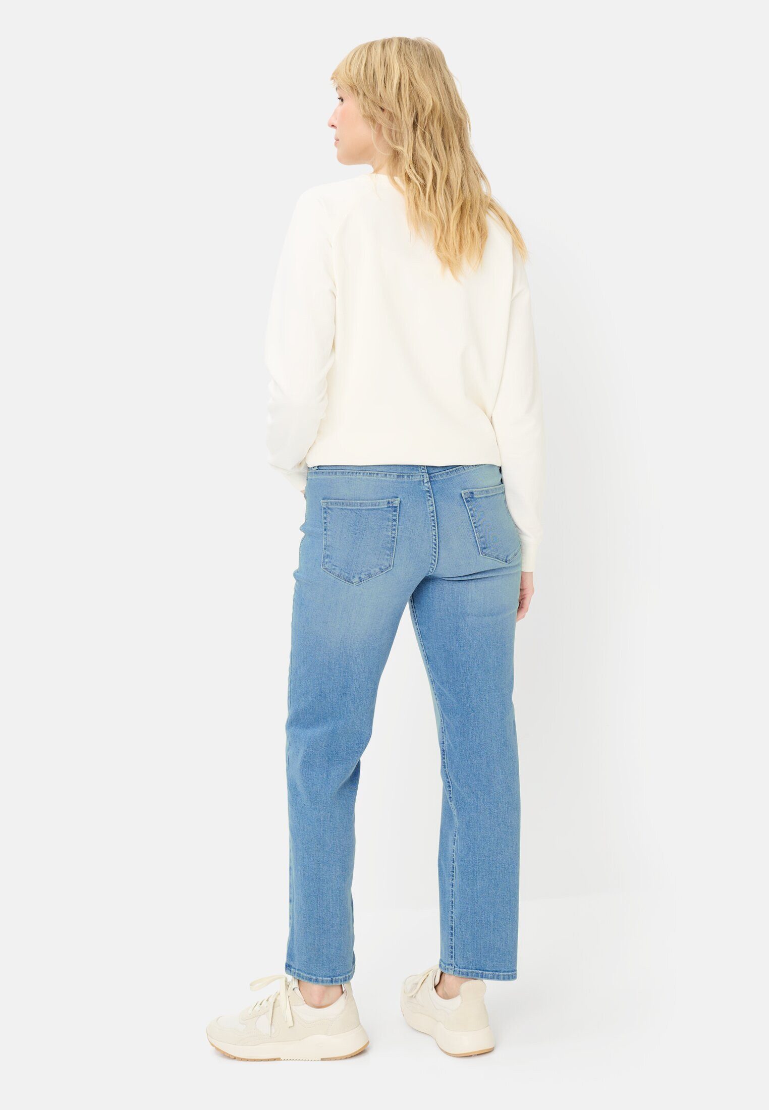 camel active Straight-Jeans Straight Fit Jeans Markenlabel