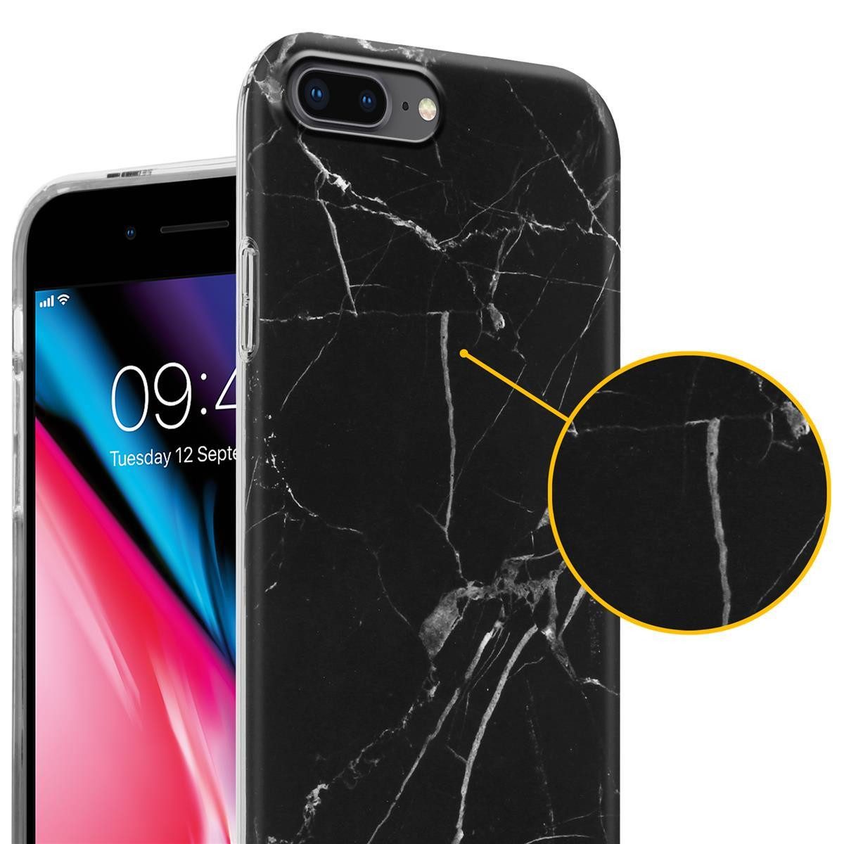 Cadorabo Handyhülle für iPhone 7 PLUS / 7S PLUS / 8 PLUS Hülle Apple iPhone 7 PLUS / 7S PLUS / 8 PLUS, Flexible TPU Silikon Handy Schutzhülle - Hülle - ultra slim