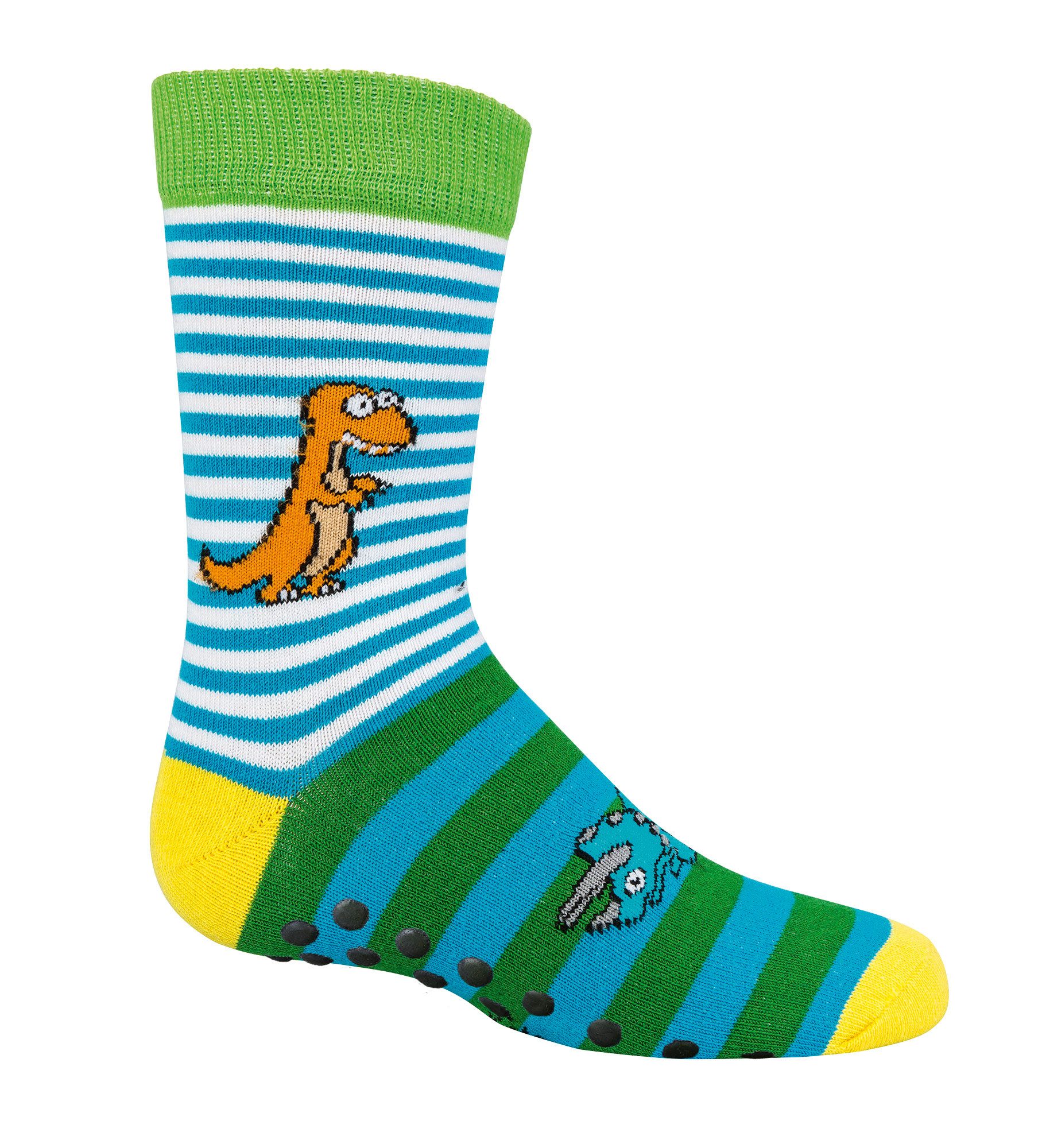 Wowerat ABS-Socken 3 Paar Kinder Stoppersocken Dinos, Vollfrottee ABS Kindersöckchen – Bild 3 von 4