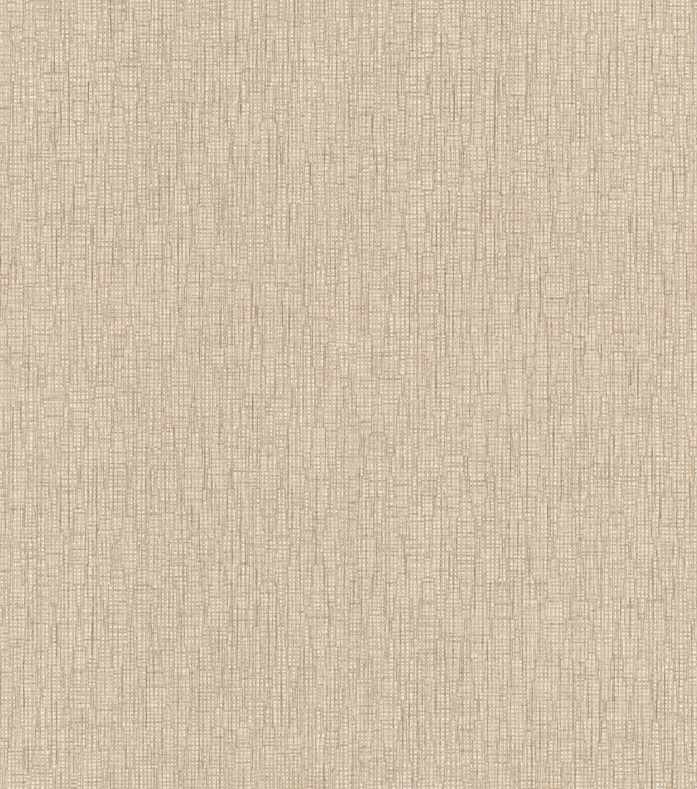 Rasch Vliestapete mit gewebter Strukturoptik in Beige-Gold - Noble Zen, strukturiert, einfarbig, uni, Leinenoptik, unifarben mit Farbeinsatz, Strukturmuster, Ton-in-Ton, (1 Rolle, 1 St), textile Optik