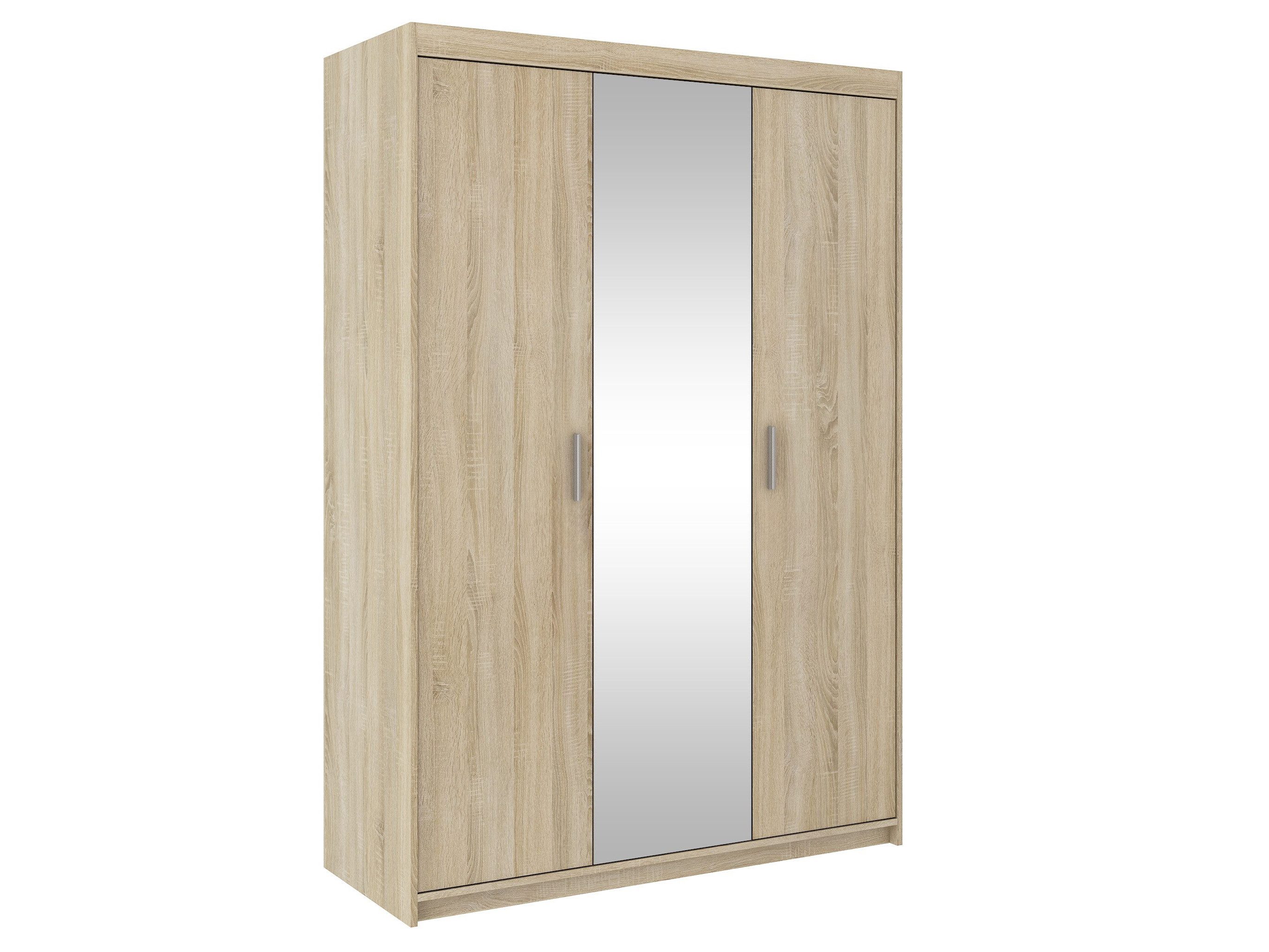 Beautysofa Eckkleiderschrank ELENA 3D mit Spiegel
