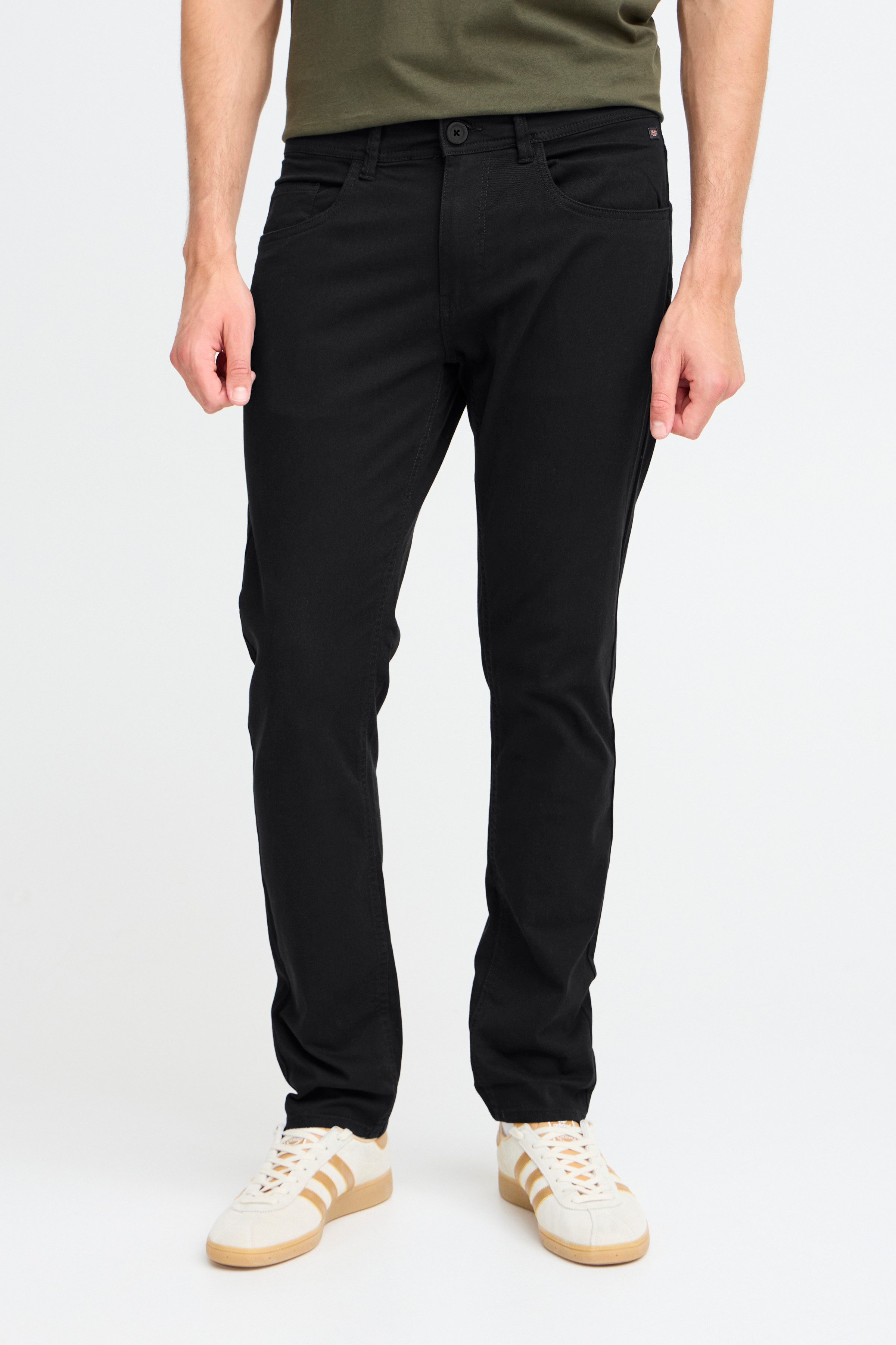 Blend 5-Pocket-Hose BHRODNEY PANT NOOS mit Markenlabel, aus Baumwolle, Regular Fit, Webware, knöchellang