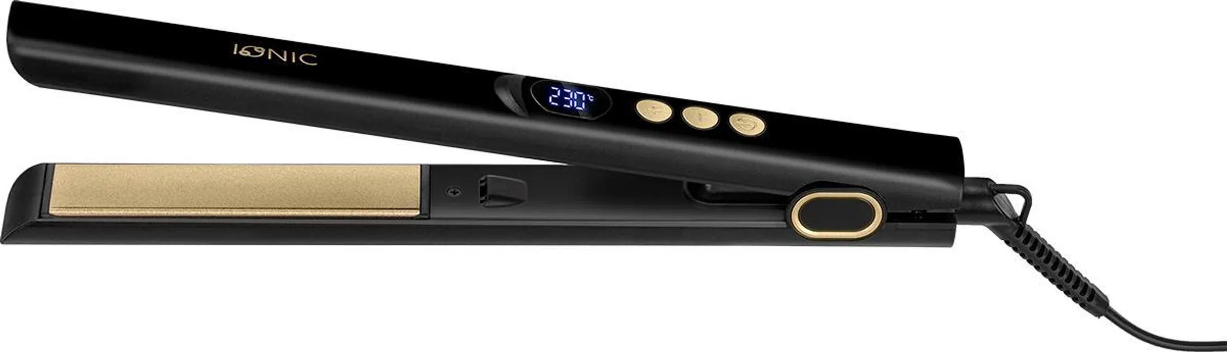 MPM Glätteisen MPR-25 Ionen-Haarglätter, Ionisierung, 5 Temperaturstufen, LED-Display, PTC, Plattensperre, 52 W