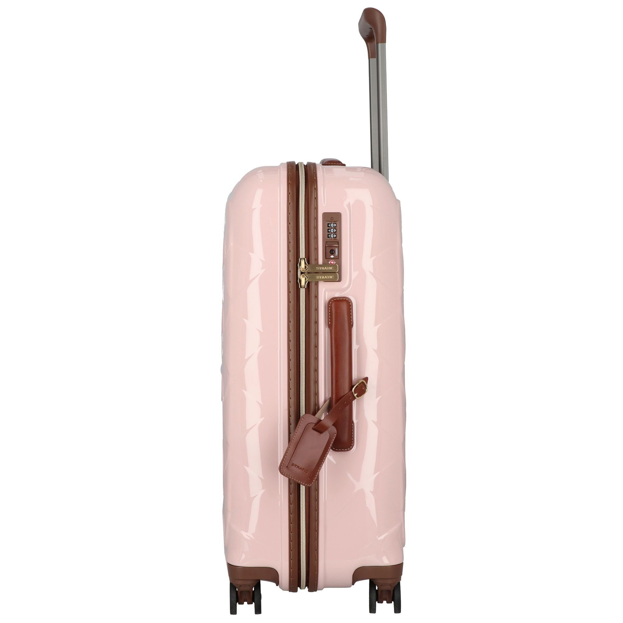 Stratic Hartschalen-Trolley Leather & More, 4 Rollen, Polycarbonat