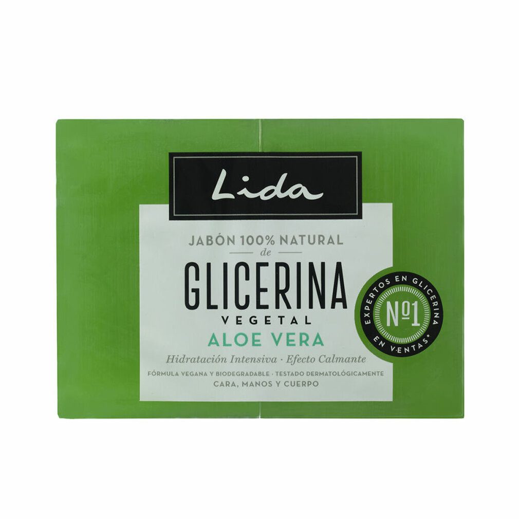 Lida Körperpflegemittel 100% NATÜRLICHES SEIFENSET AUS GLYCERIN UND ALOE VERA 2 x 125 gr