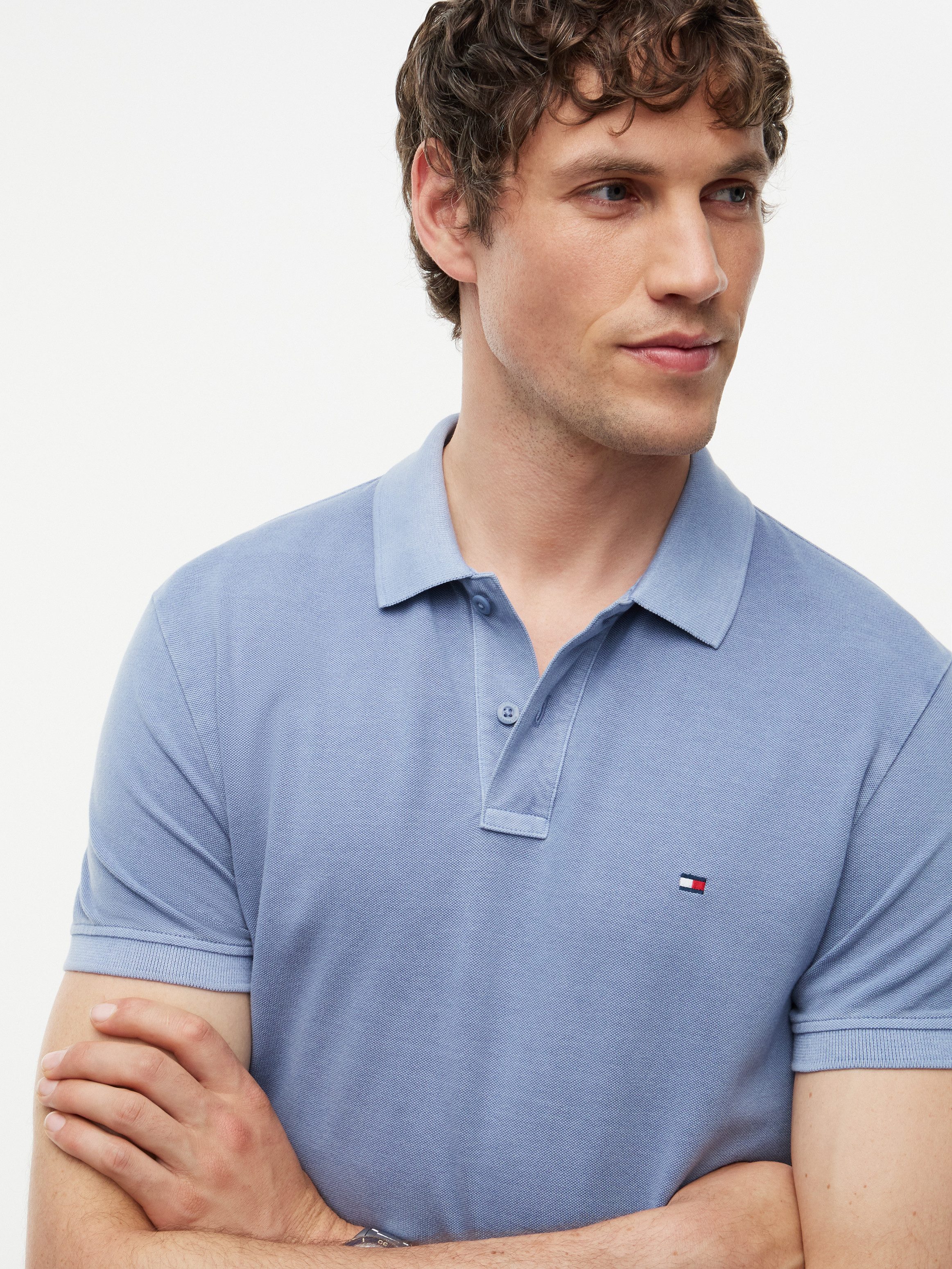 Tommy Hilfiger Poloshirt GARMENT DYE REG POLO leicht gewaschene Optik – Bild 5 von 5