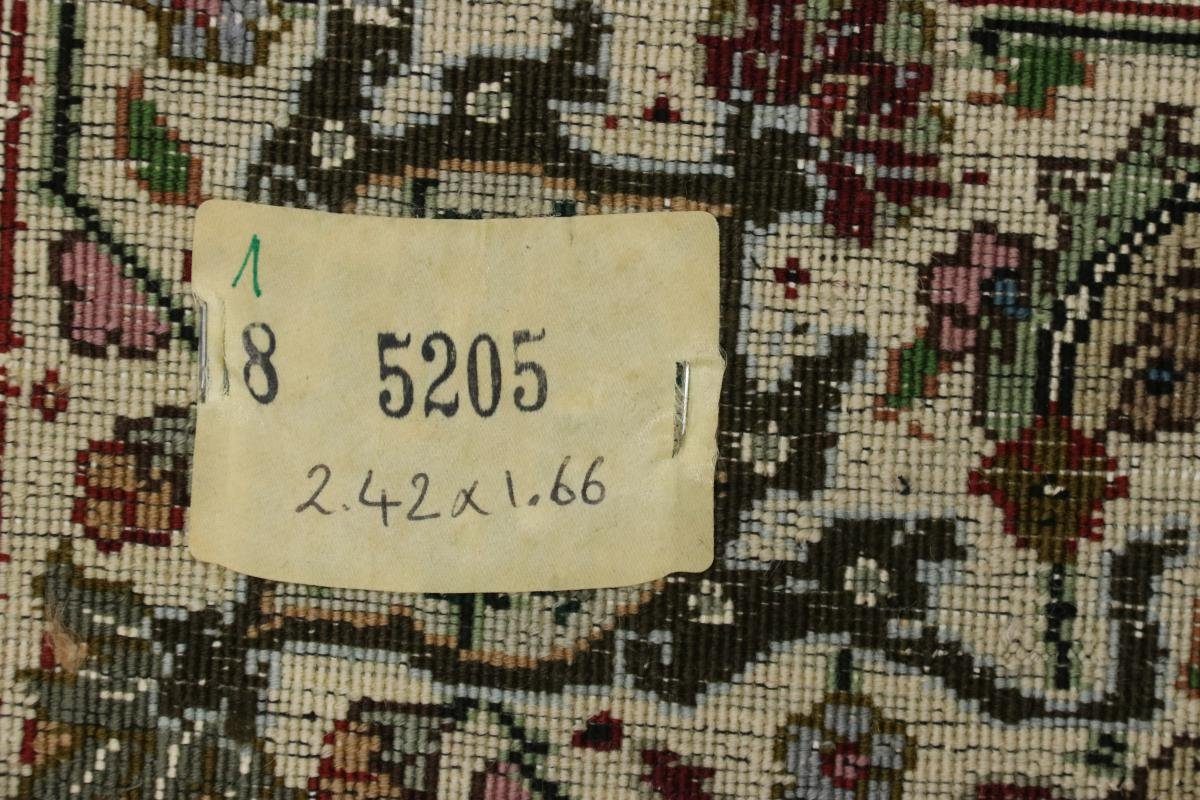 mm Handgeknüpfter 6 Orientteppich Orientteppich, Signiert Täbriz rechteckig, 165x241 Trading, Höhe: Nain 60Raj