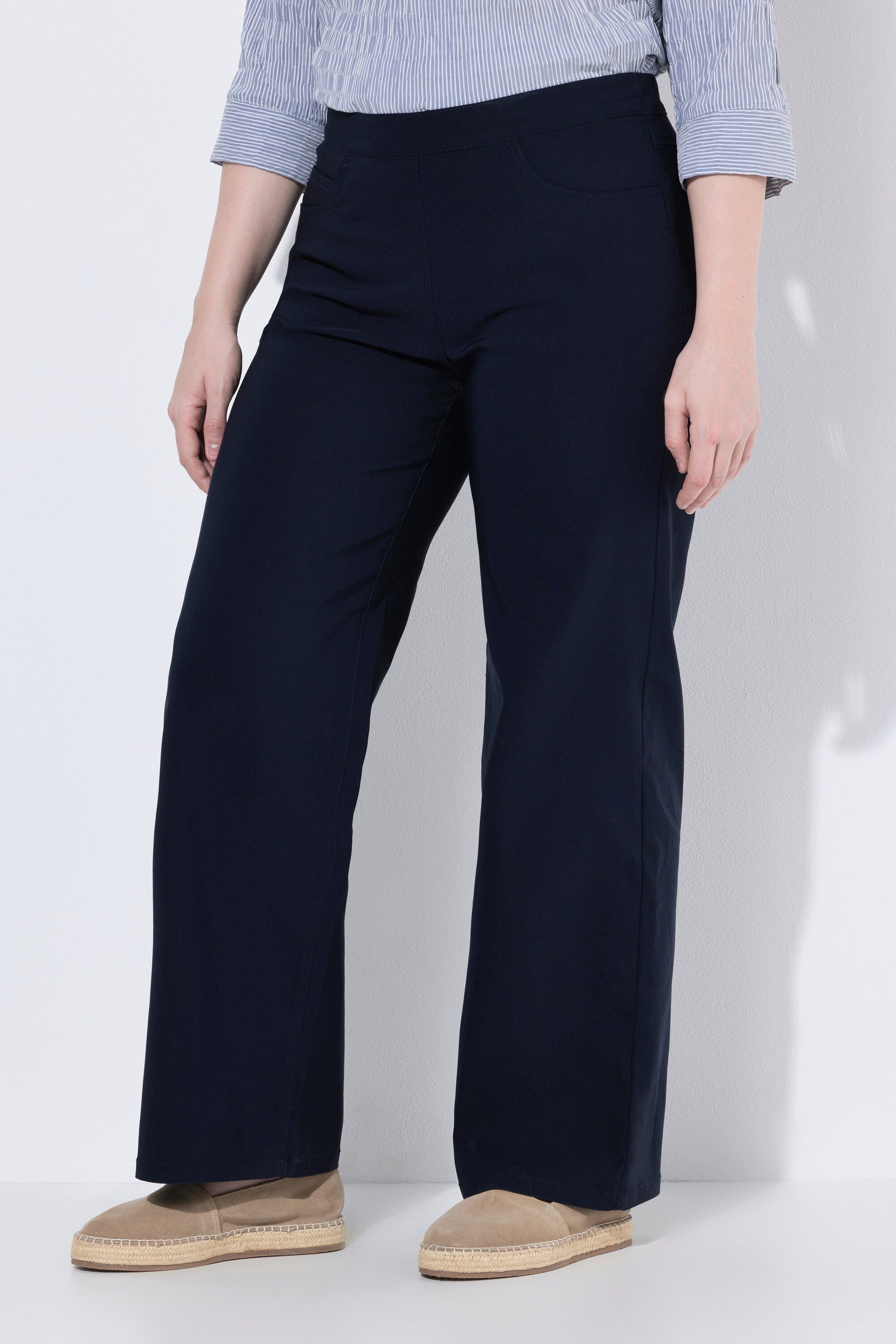 Funktionshose Bengalinhose Mary weites Bein Elastikbund Stretch