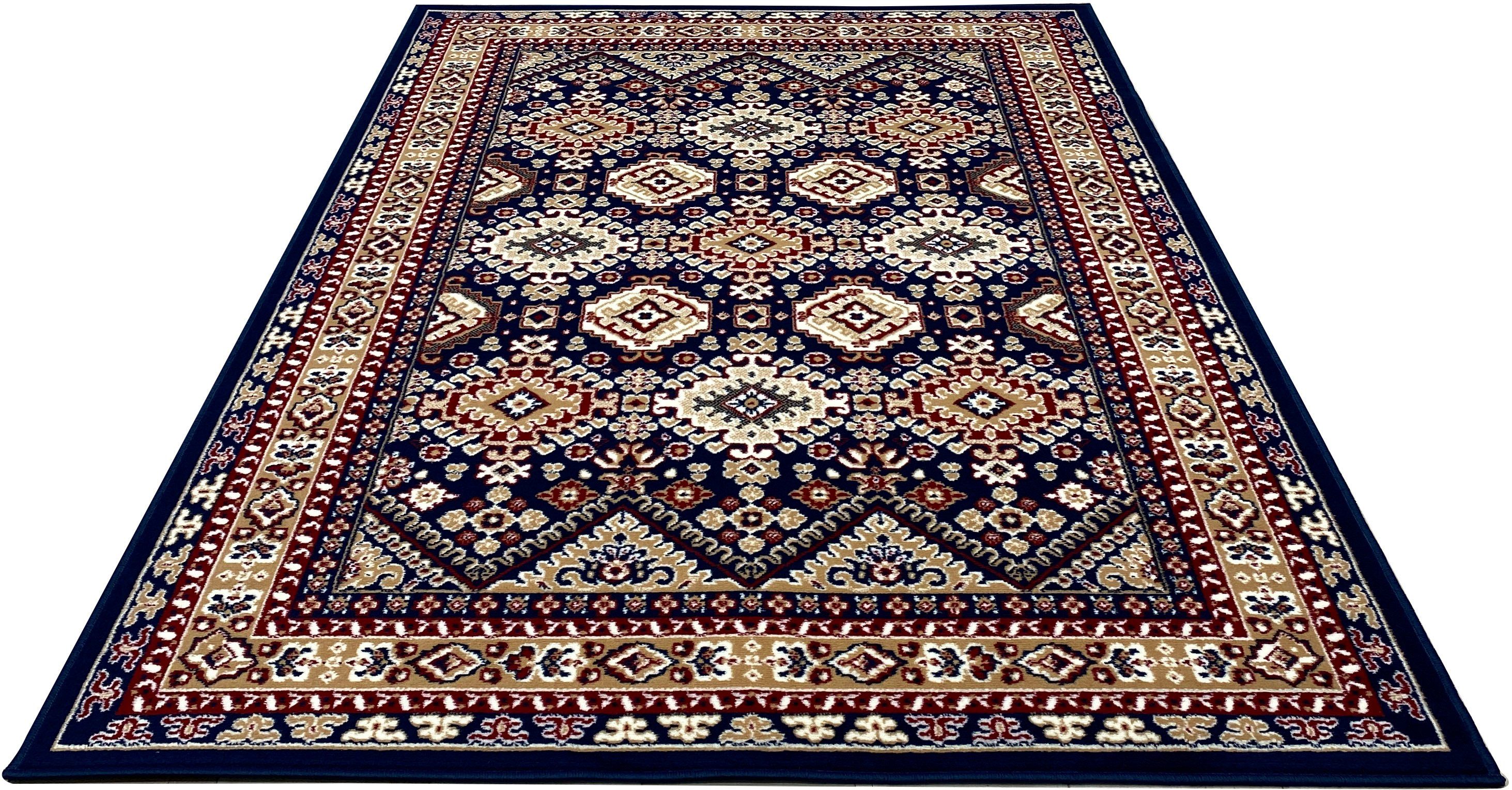 Teppich Diantha, my home, rechteckig, Höhe: 9 mm, Orient-Optik, mit Bordüre, Kurzflor, pflegeleicht, elegant, weich