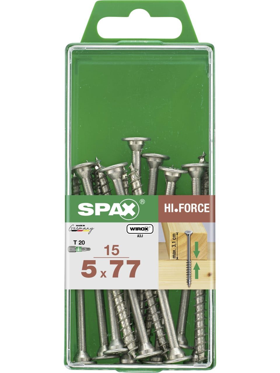 SPAX Holzbauschraube Spax Universalschrauben 5.0 x 77 mm TX 20 - 15