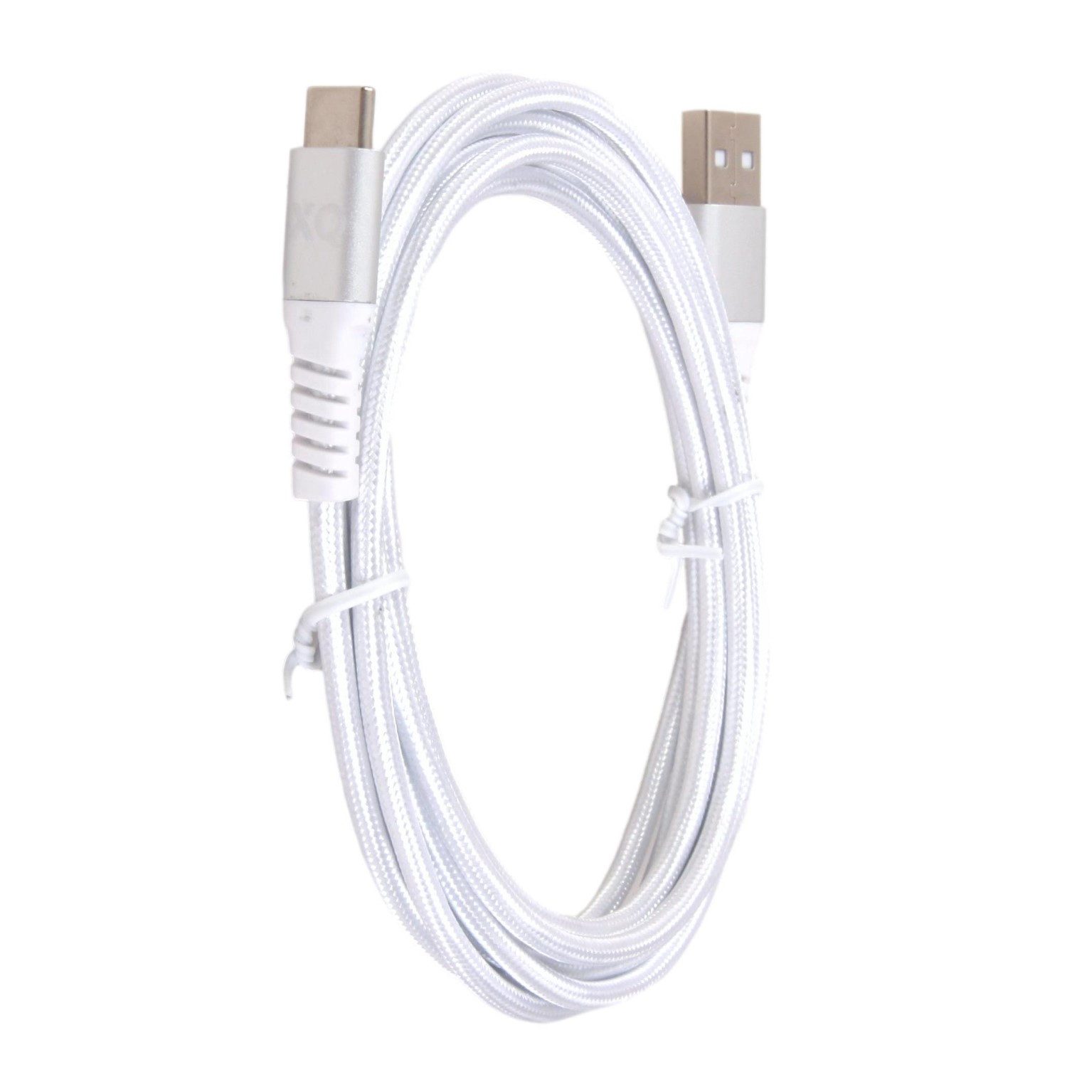 XQISIT 2m USB-C 3.0 Schnell-Ladekabel Kabel Weiß USB-Kabel, USB-A,USB-C, Kein (200 cm), HQ Ladekabel Datenkabel USB Type C 3.0 Handy Smartphone Tablet PC – Bild 3 von 4