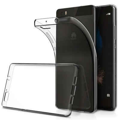 CoolGadget Handyhülle Transparent Ultra Slim Case für Huawei P8 Lite 5 Zoll, Silikon Hülle Dünne Schutzhülle für Huawei P8 Lite Hülle