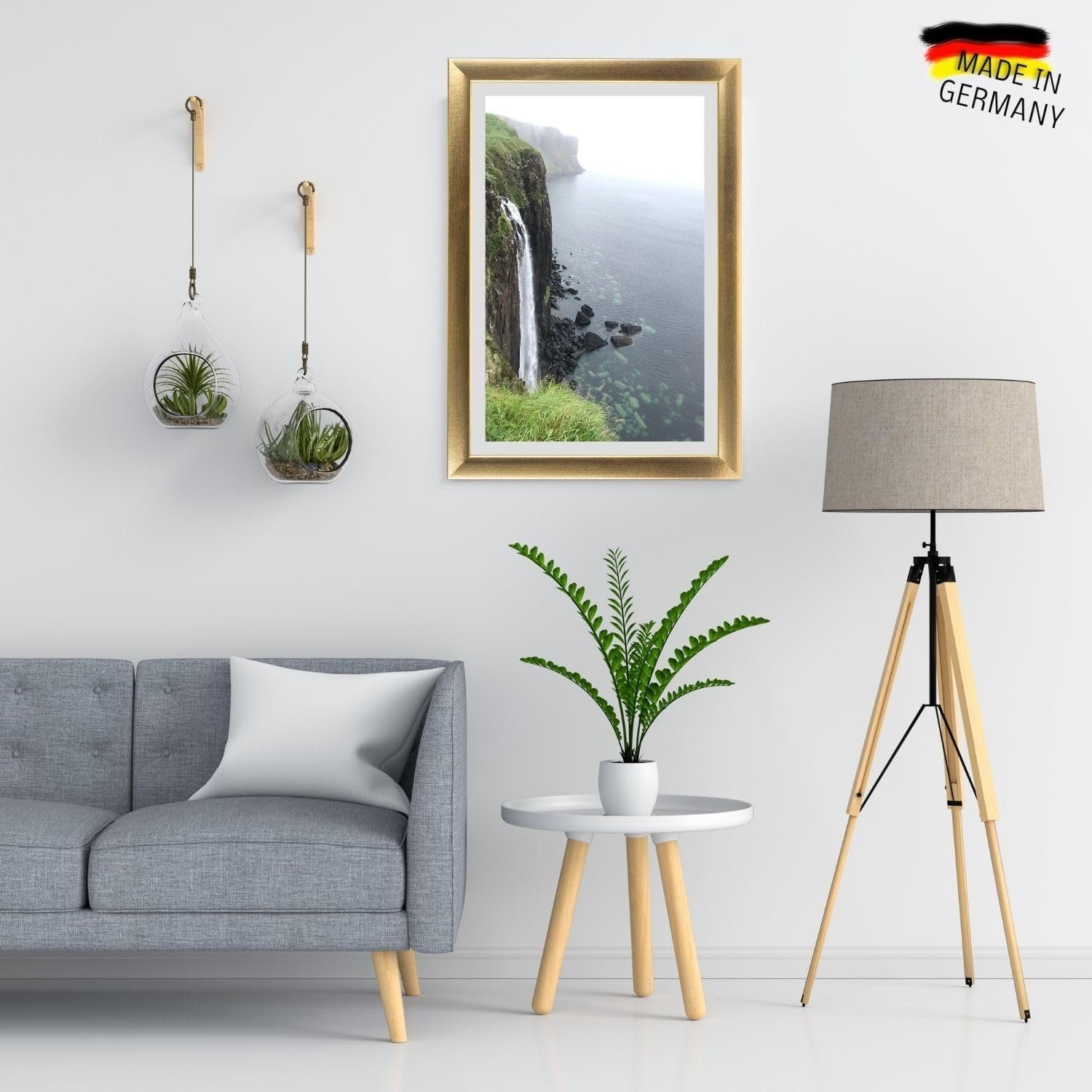 Clamaro Bilderrahmen, Bilderrahmen Gold Neo Collage nach Maß modern Holz