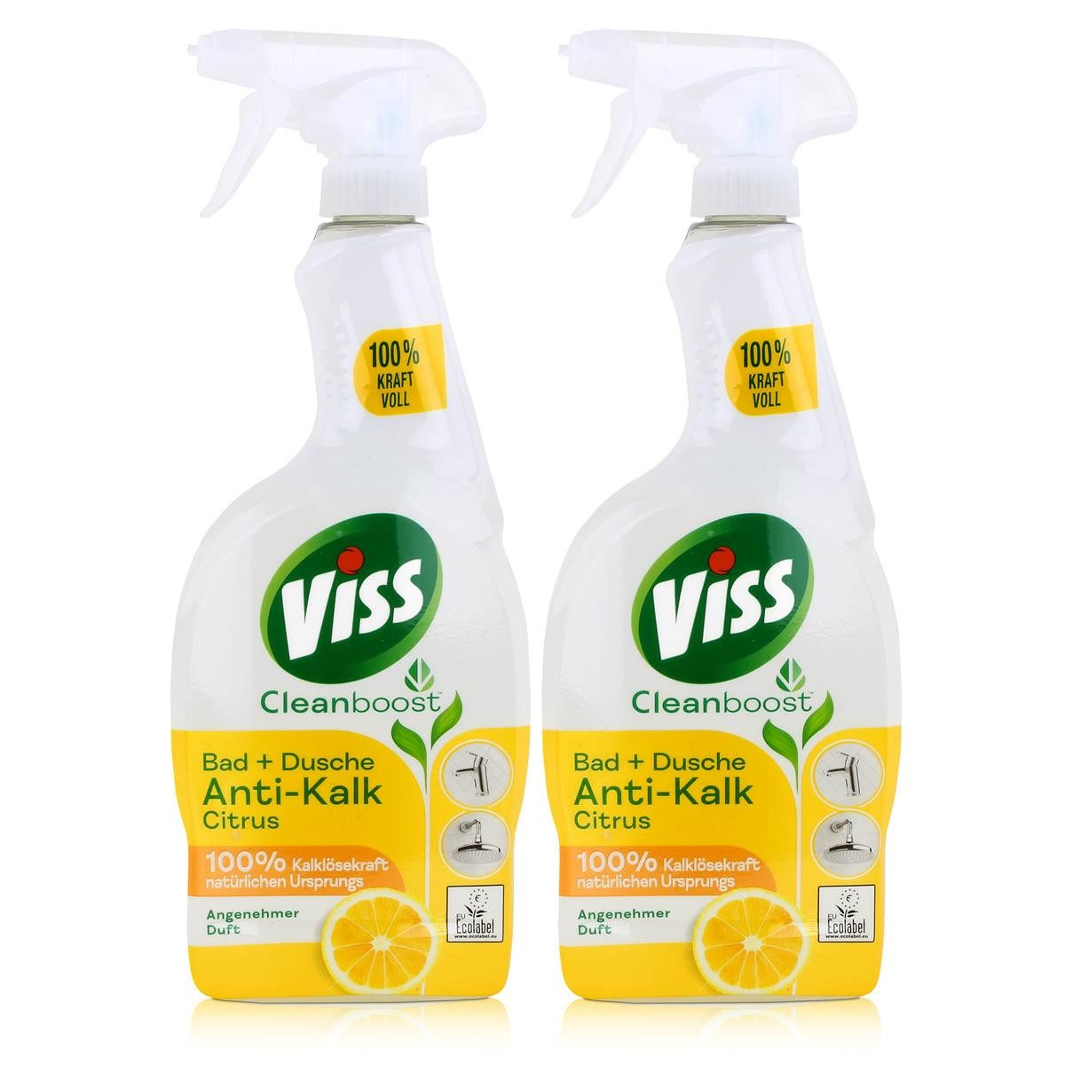 Viss Cleanboost Anti-Kalk Bad & Dusche 750ml - Kraftvoller Badreinige Badreiniger