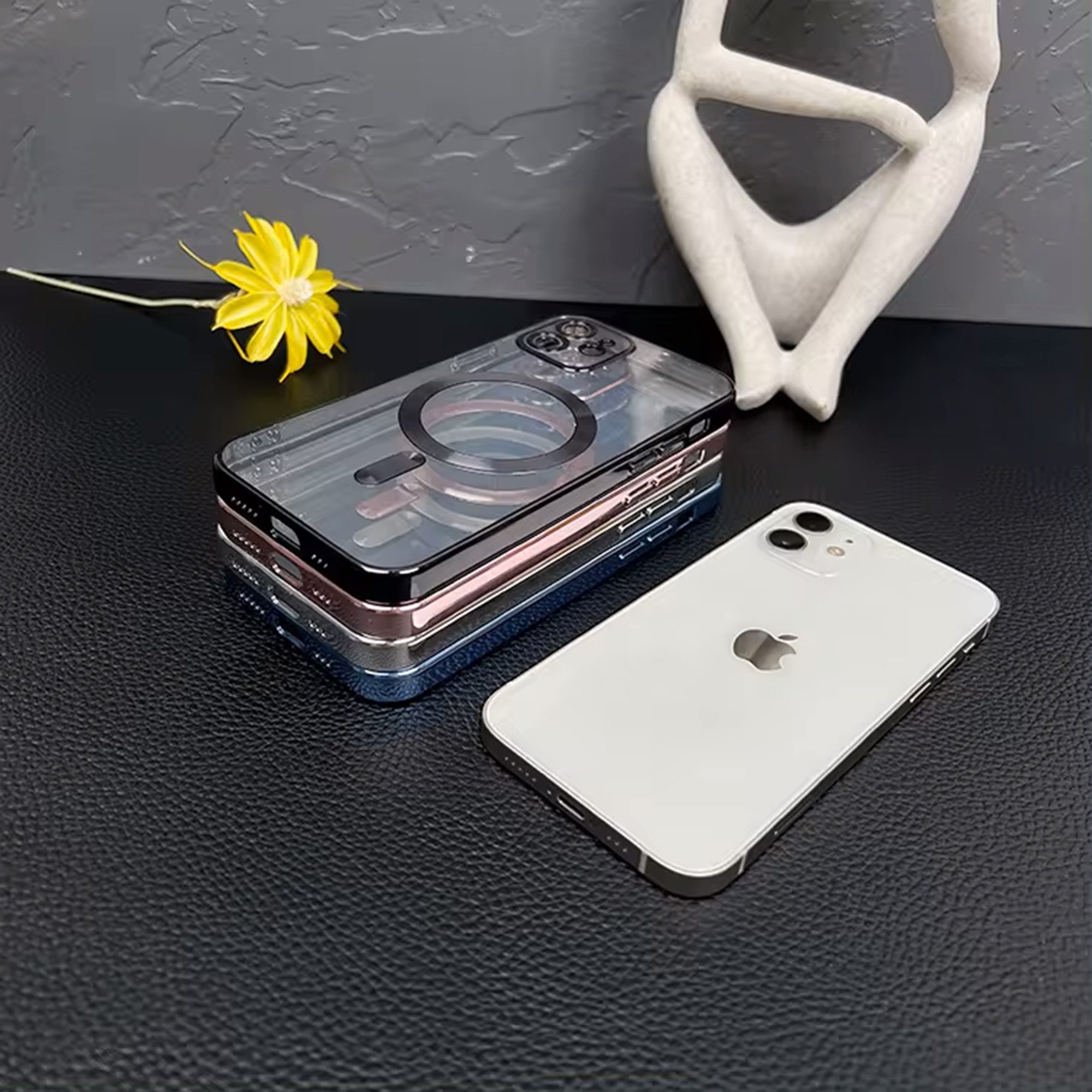 Wörleonline Handyhülle für Apple iPhone 11 mit integriertem Kameraschutz, TPU Schutzhülle, MagSafe kompatible Hülle