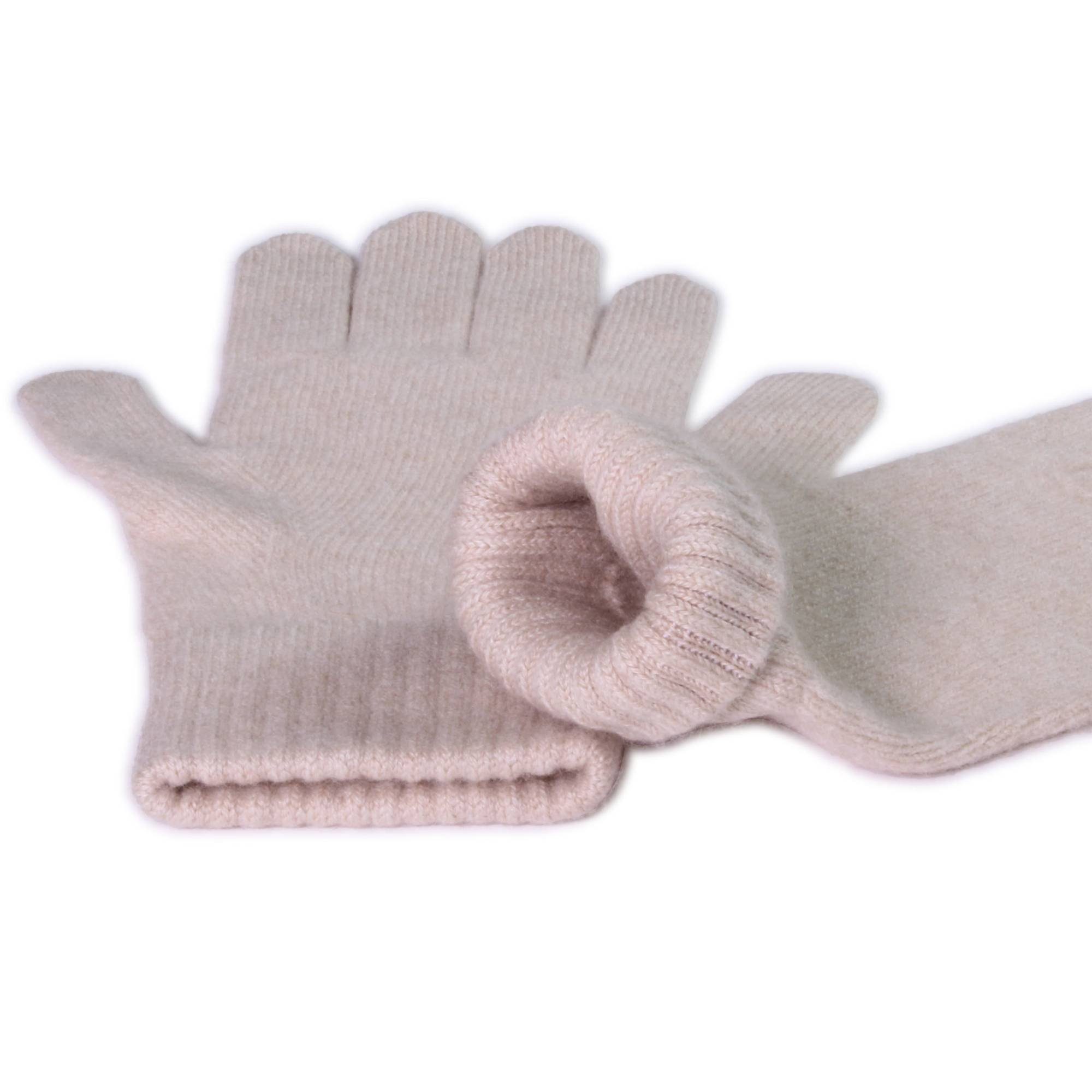 Kaschmir Handschuhe 100% Strickhandschuhe HerrenBeige Tumelo