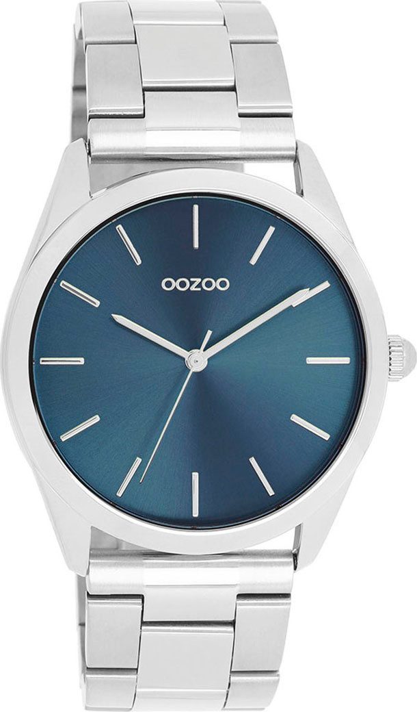 OOZOO Quarzuhr C11428, Armbanduhr, Damenuhr, Herrenuhr, Edelstahlarmband, analog