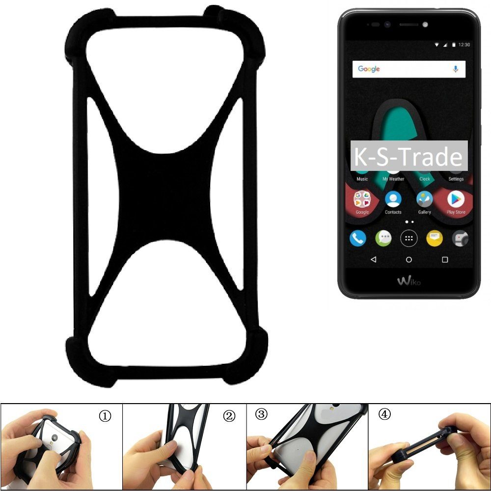 K-S-Trade Handyhülle für Wiko Upulse Lite, Handy-Hülle Schutz-Hülle Silikon  Bumper TPU Softcase Smartphone