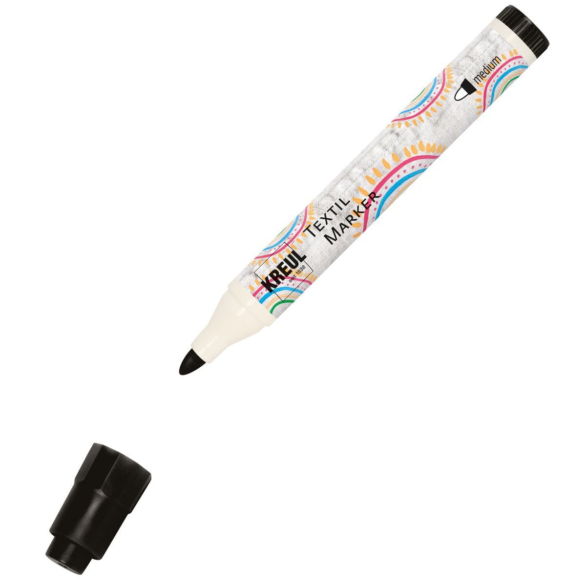 Textilmarker KREUL Textilmarker medium schwarz