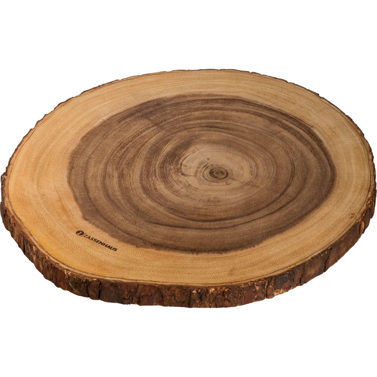 ZASSENHAUS Schneidebrett Servierplatte Akazie rund 45x2,5cm, Holz