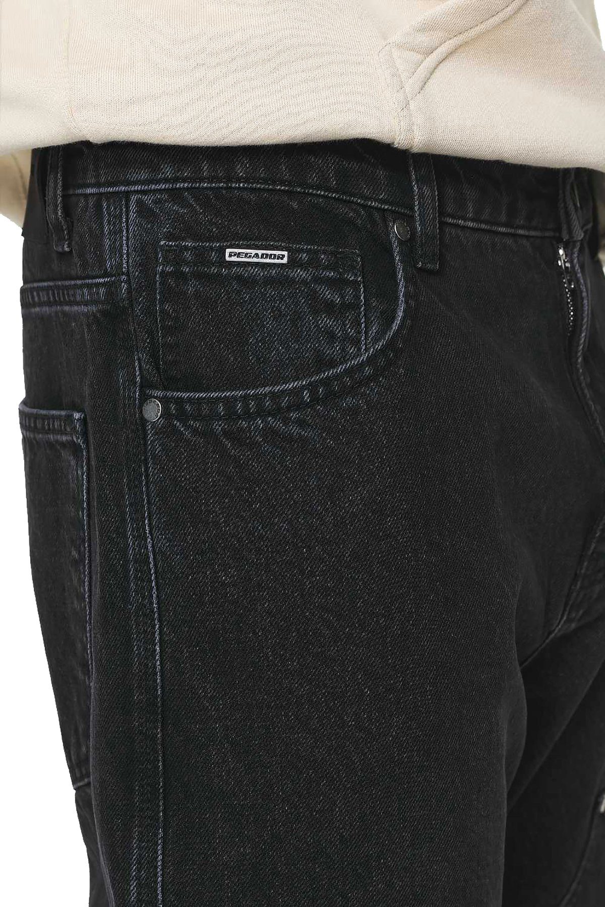 Set) Pegador Vorderseite Nahtdetails 5-Pocket-Jeans auf kein der (1-tlg., Vinto Carpenter