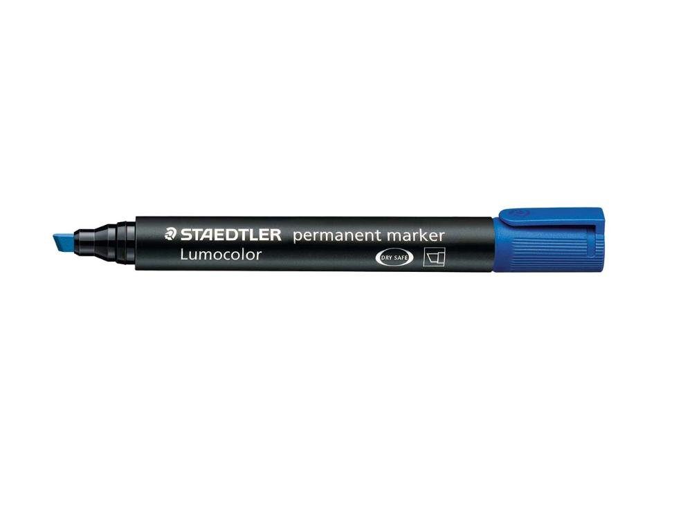 STAEDTLER Permanentmarker STAEDTLER Permanent-Marker 'Lumocolor 350' blau
