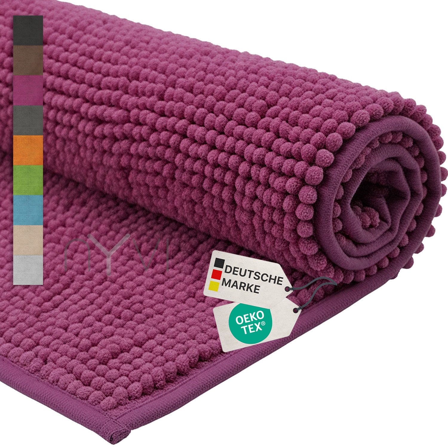 NYVI Badematte WC Vorleger NYVISpa Chenille Badvorleger, Höhe 20 mm, Polyes günstig online kaufen