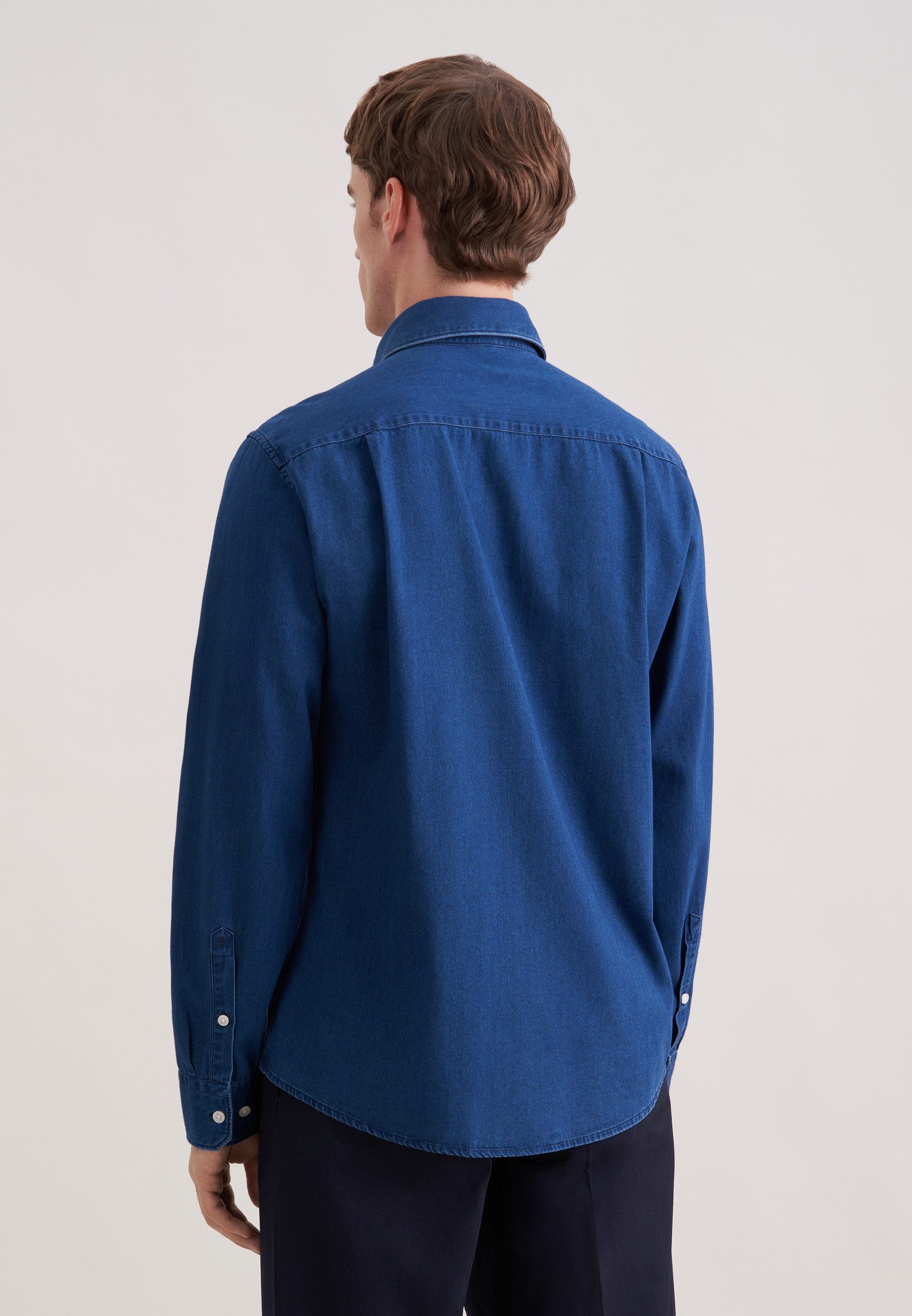 seidensticker Jeanshemd Regular 1/1 Kentkragen Denim günstig online kaufen