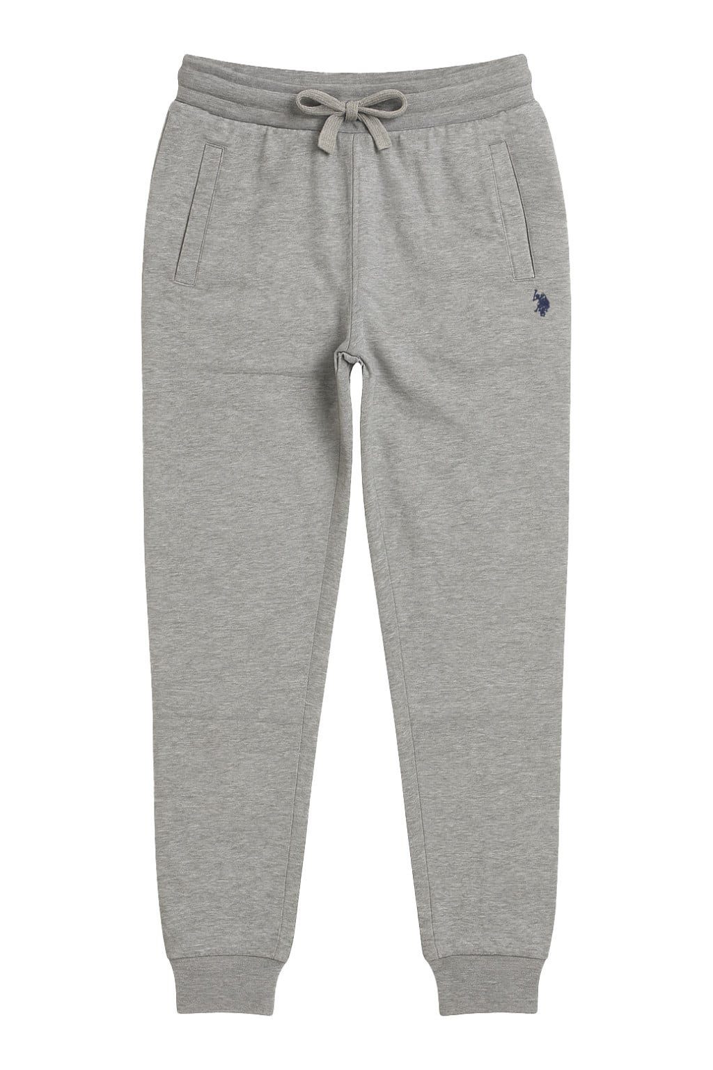 U.S. Polo Assn. Jogginghose Sweatpant (Baumwolle-Mischung) lang grau Herren