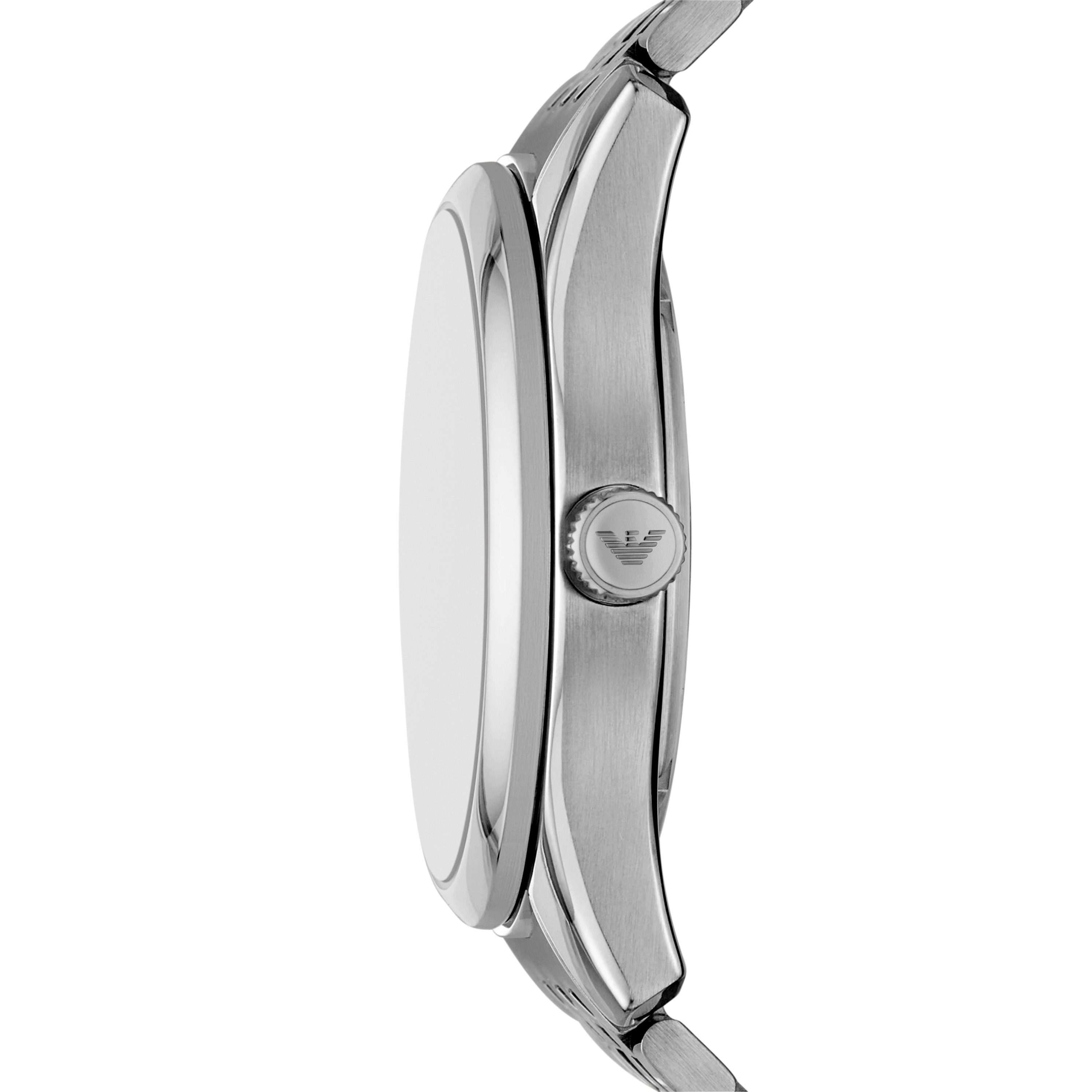 Emporio Armani Automatikuhr AR60091, Armbanduhr, Herrenuhr, Mechanische Uhr, Edelstahlarmband, analog