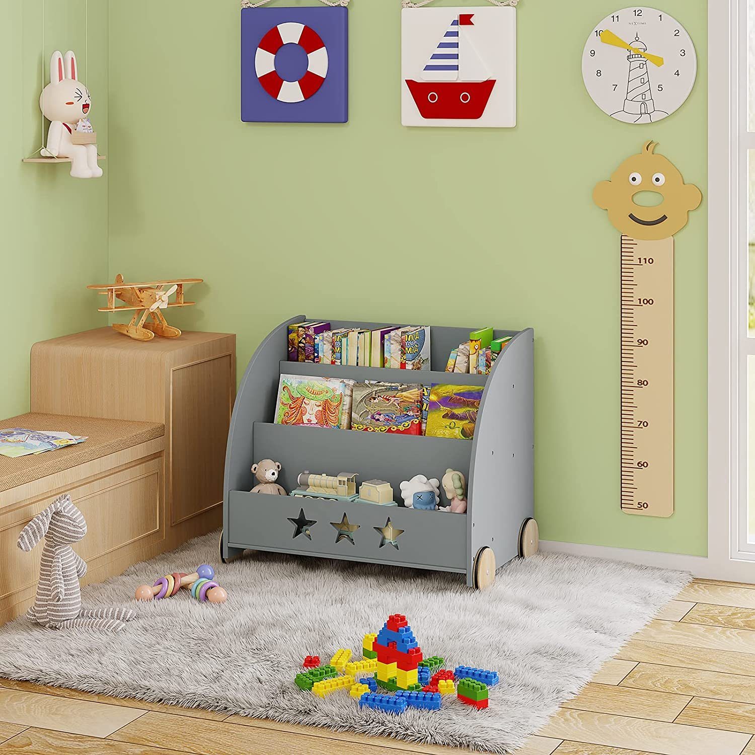 Woltu Bücherregal, 1-tlg., Kinderregal für Bücher günstig online kaufen