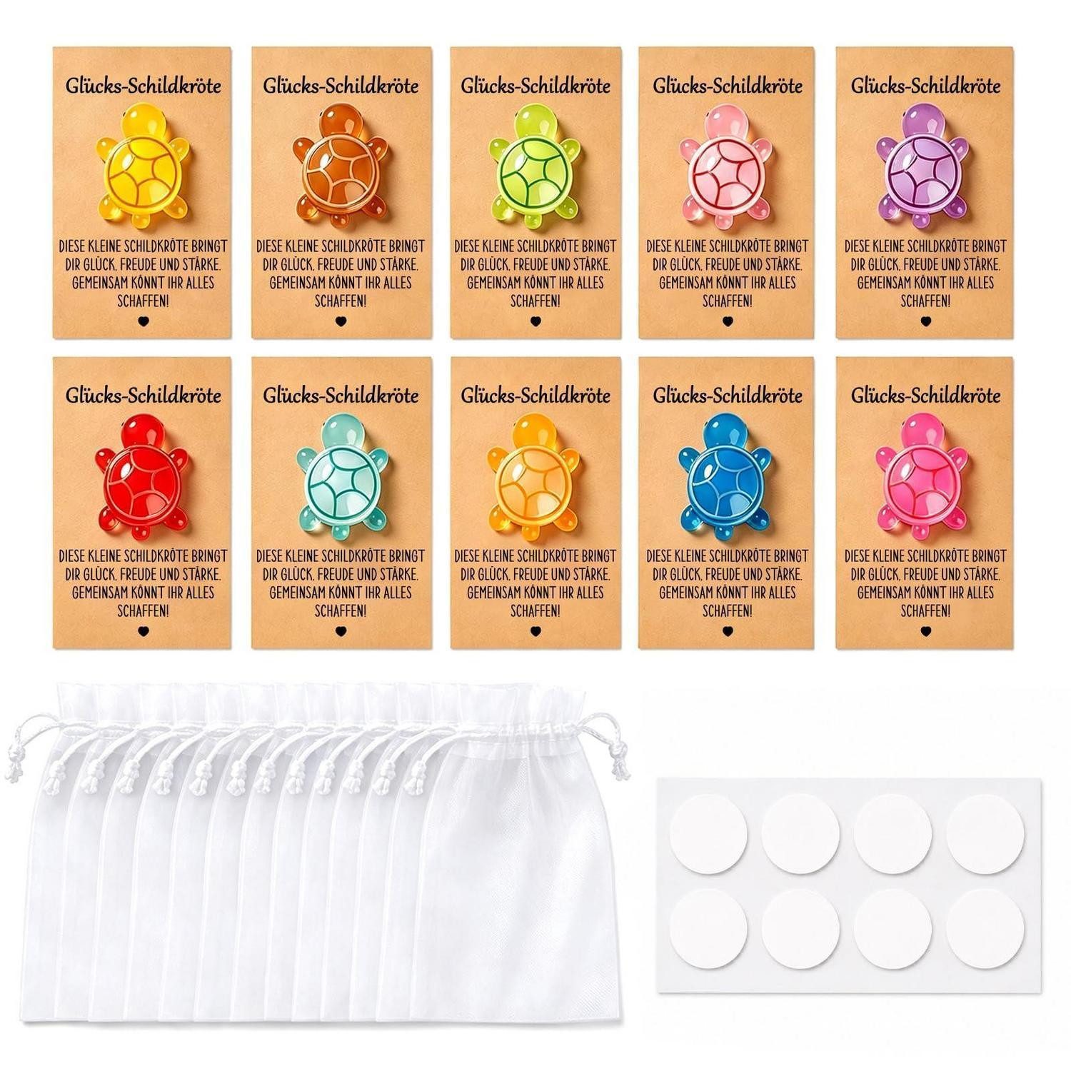 LuxusKollektion Geschenkbox Glücksschildkröten 10er Set Geschenk Idee