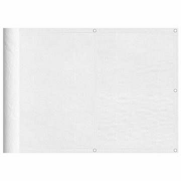 vidaXL Seitenmarkise Balkon-Sichtschutz Weiß 75x800 cm 100 Polyester-Oxford
