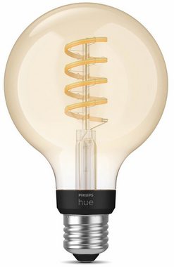 Philips Hue White Amb. E27 Einzelpack Globe G93 Filament 300lm LED-Filament, E27, 1 St., Warmweiß, CCT-Farbtemperatursteuerung - warmweiß bis tageslichtweiß