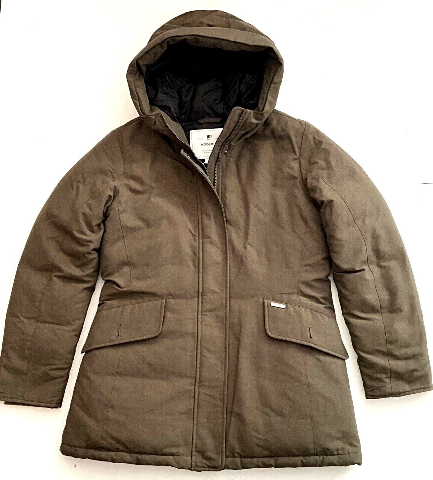 WOOLRICH Daunenjacke Woolrich Damen Jacke, WOOLRICH GLEELEY COAT NF Damen Jacke, Grün Khaki Schmal