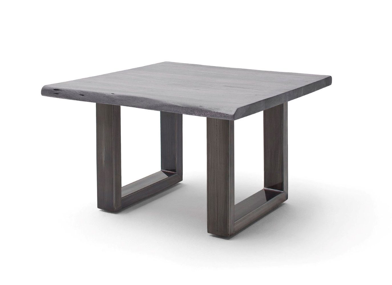 Couchtisch MCA Baumkante Akazie-massiv furniture quadratisch grau Cartagen, U-Form